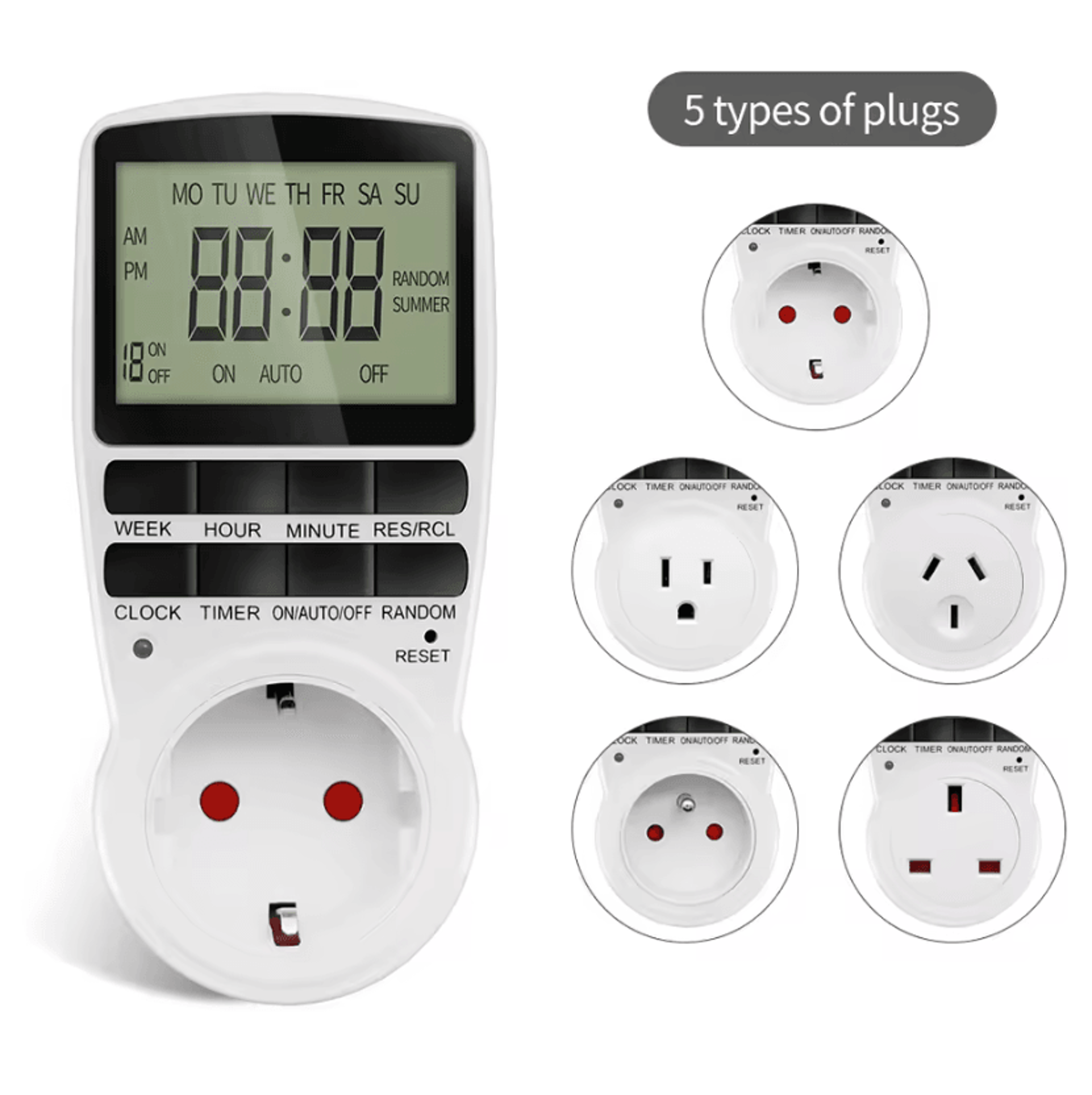 220v digital programmable timer plug for automatic power control