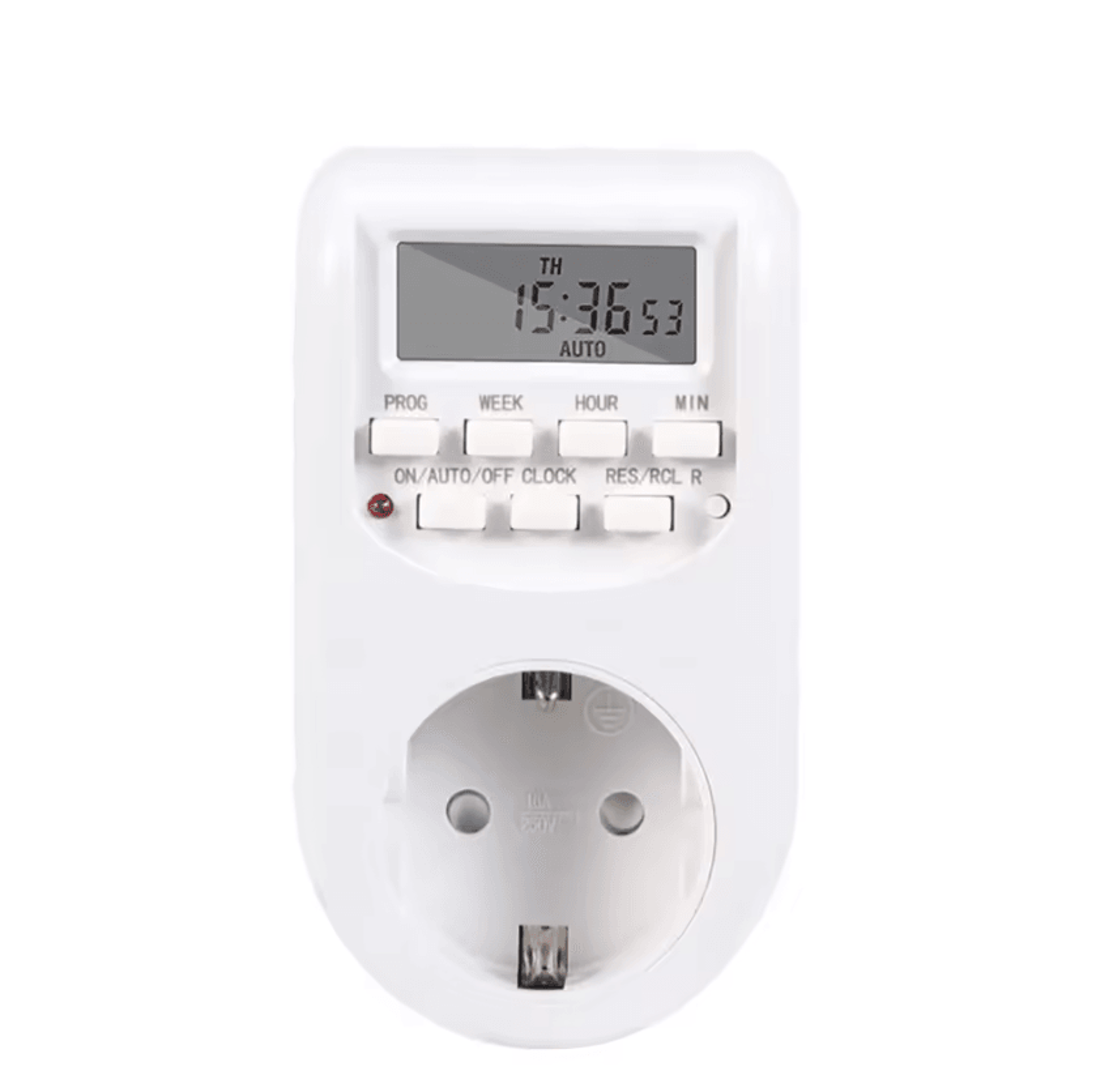 weekly programmable eu plug digital timer socket