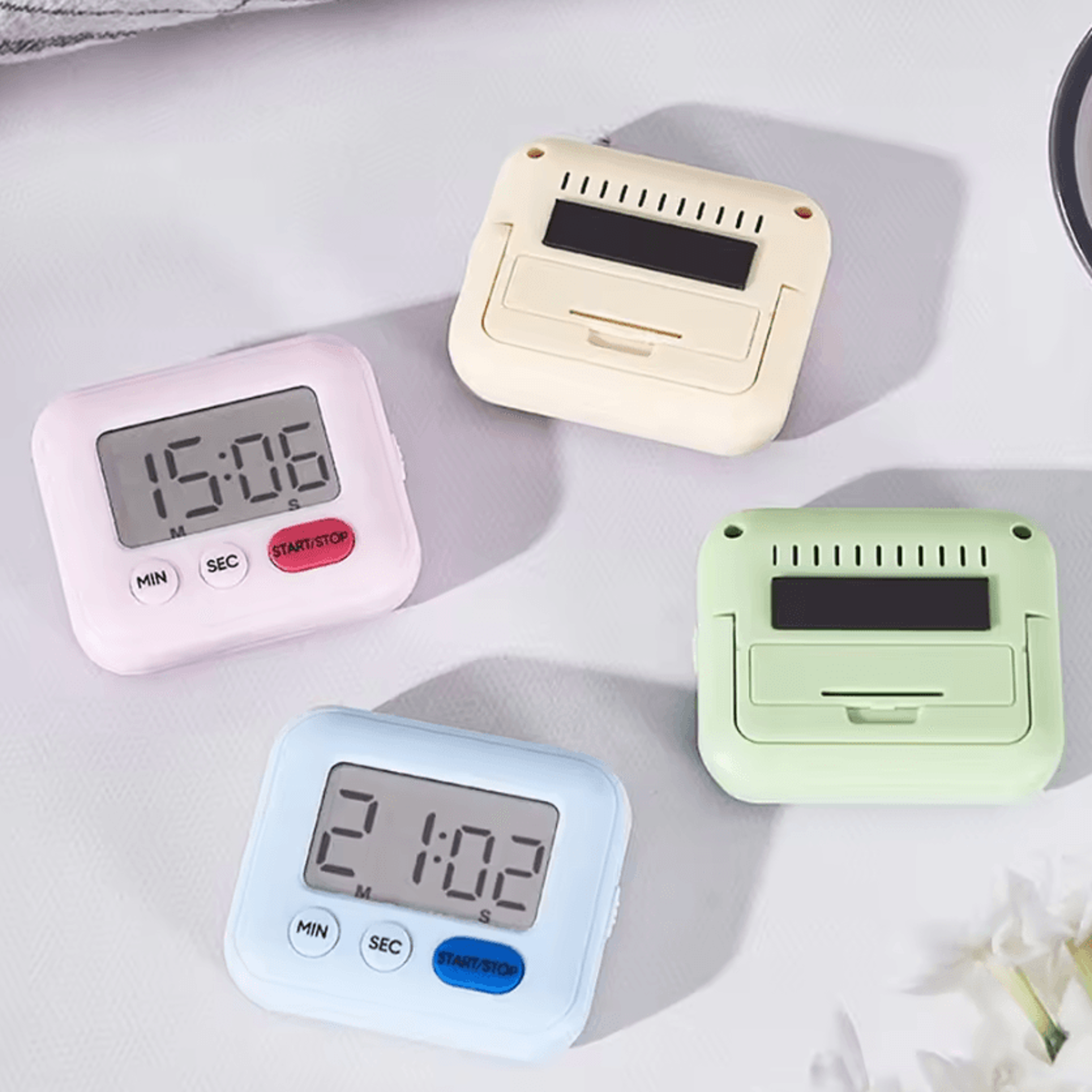 large lcd digital kitchen timer with mute alarm