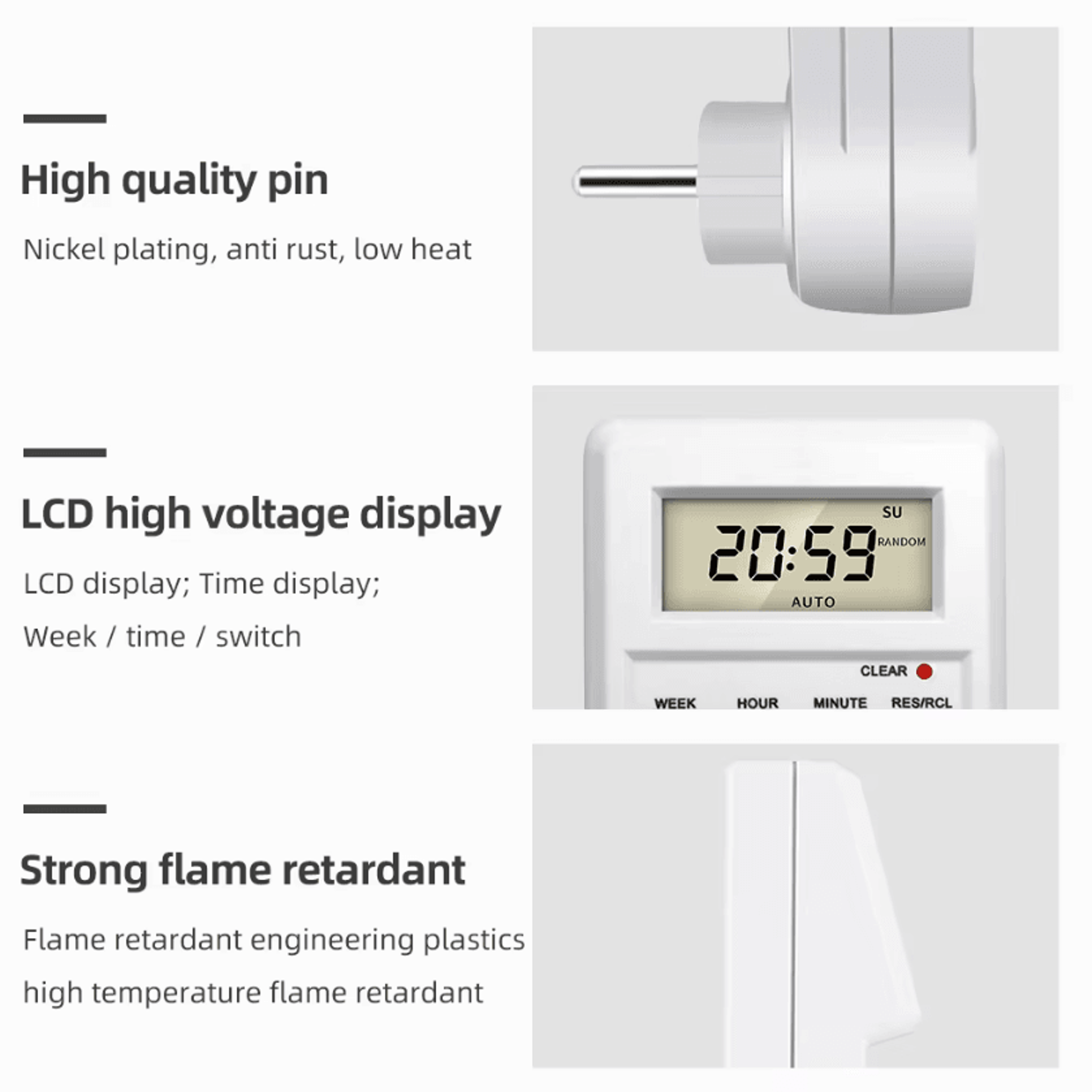 24 hour programmable digital timers outlets