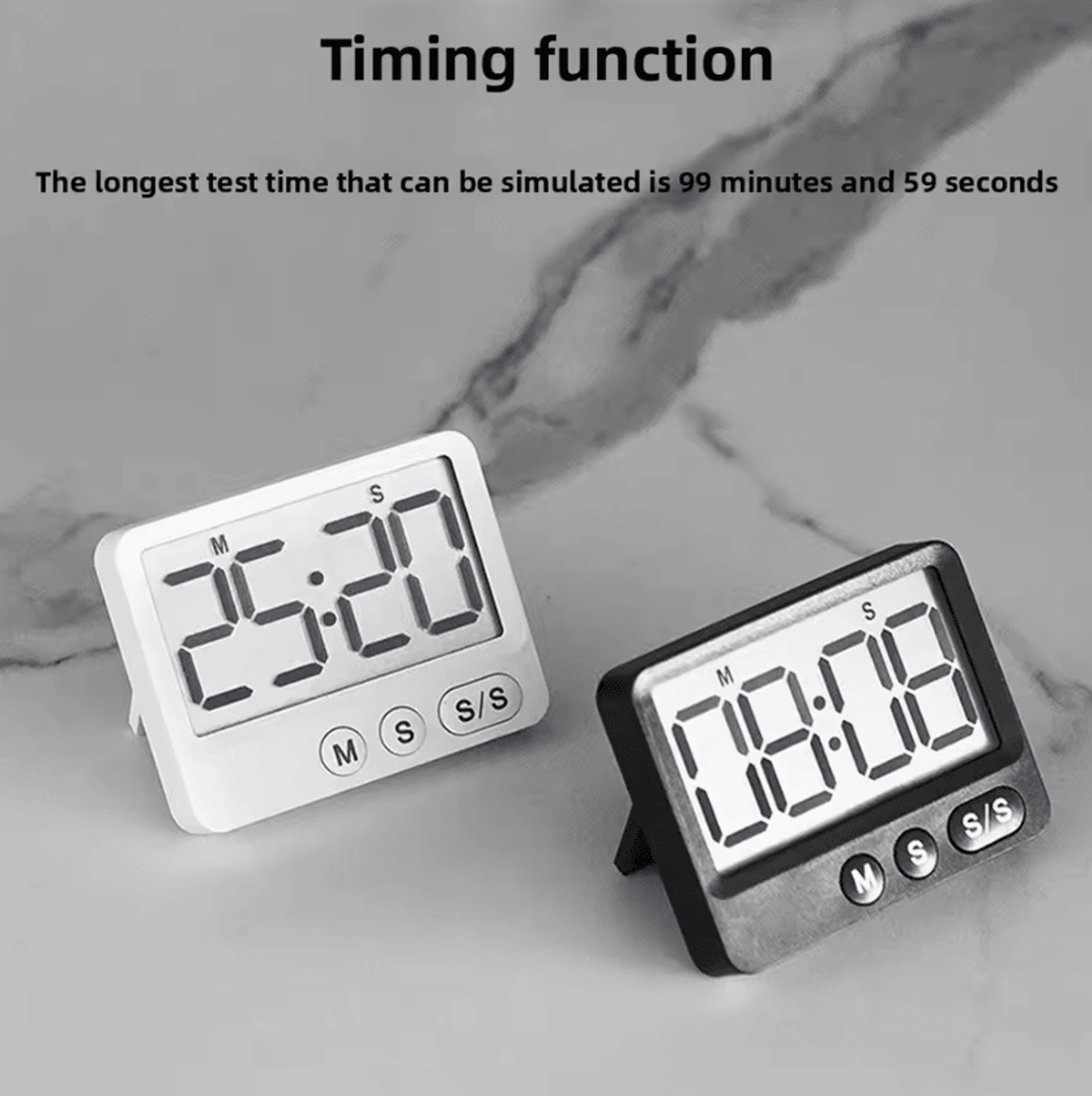 large screen magnetic digital kitchen timer