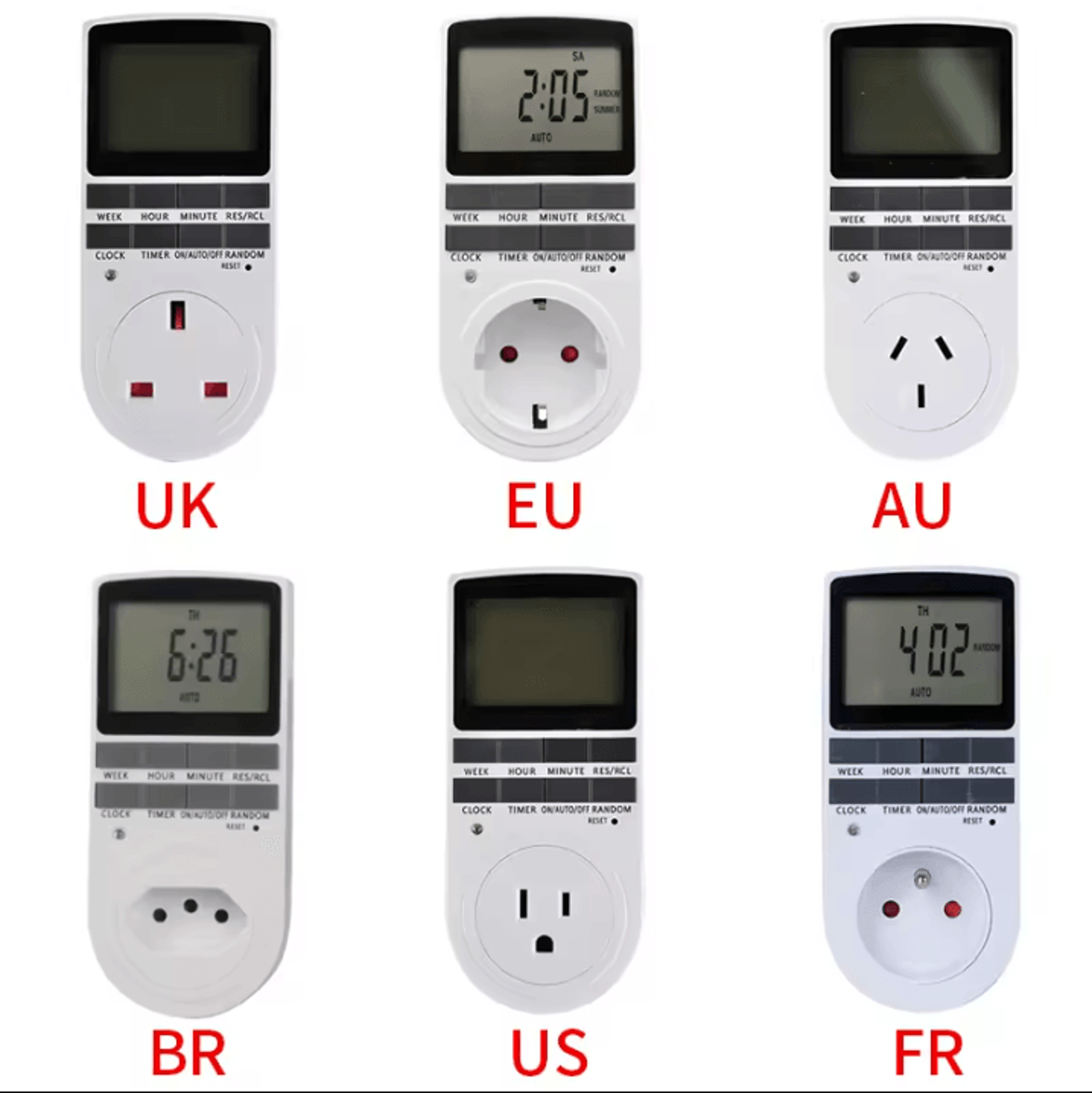 7 day programmable digital timer socket