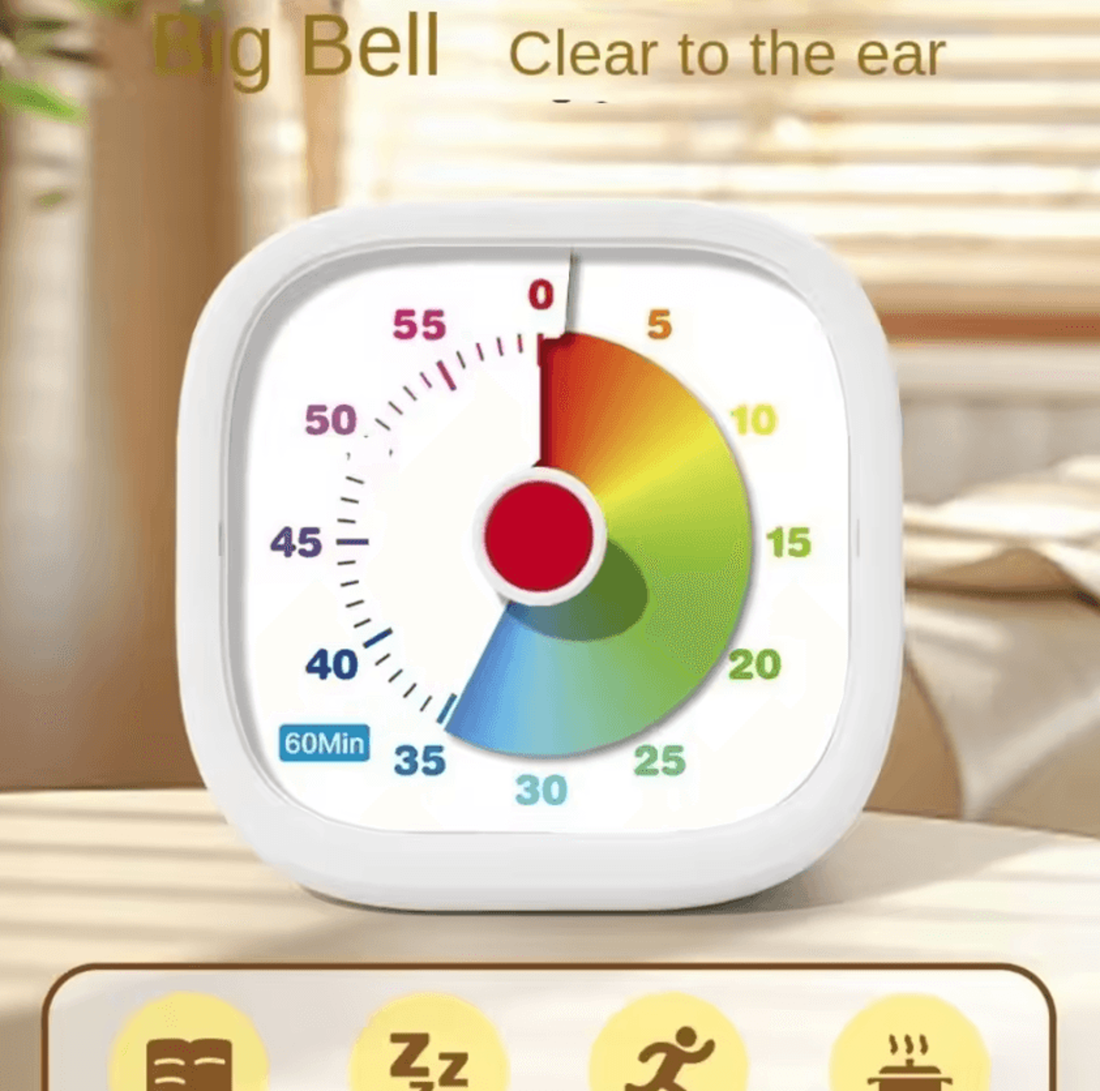 60 minute silent visual countdown timer
