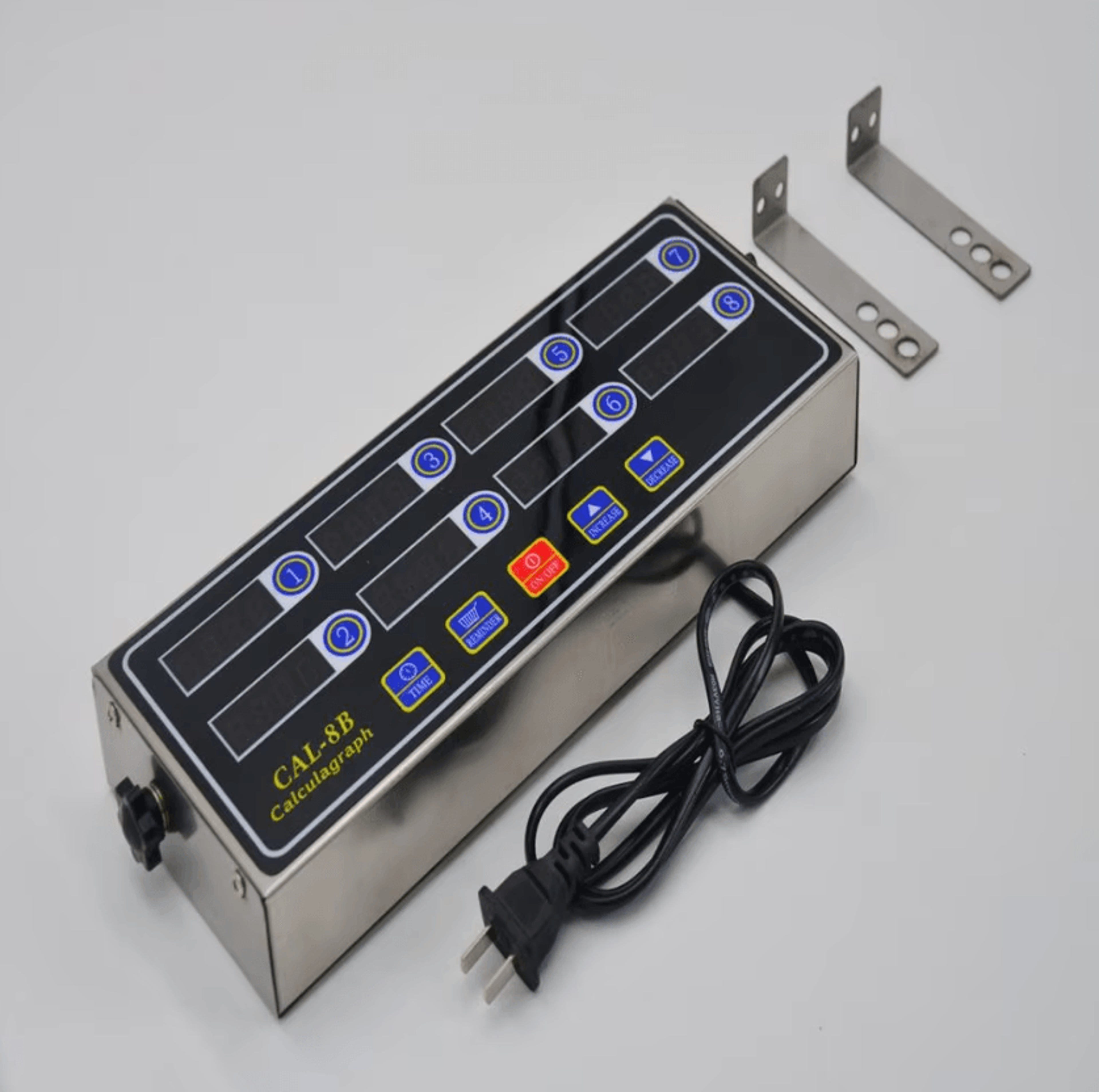 cal-8b portable 8 channel commercial kitchen timer