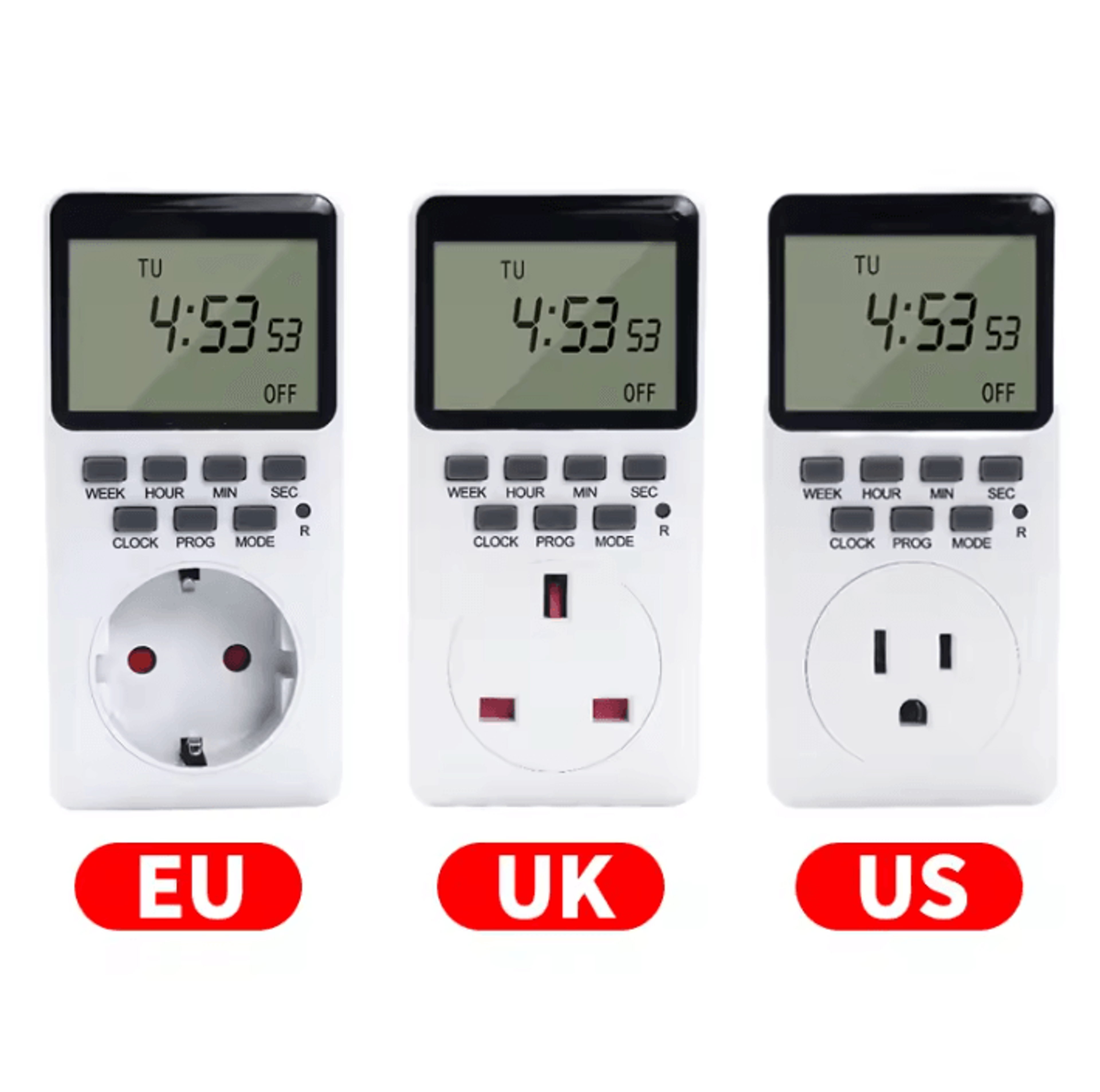 20 program weekly digital timer outlets