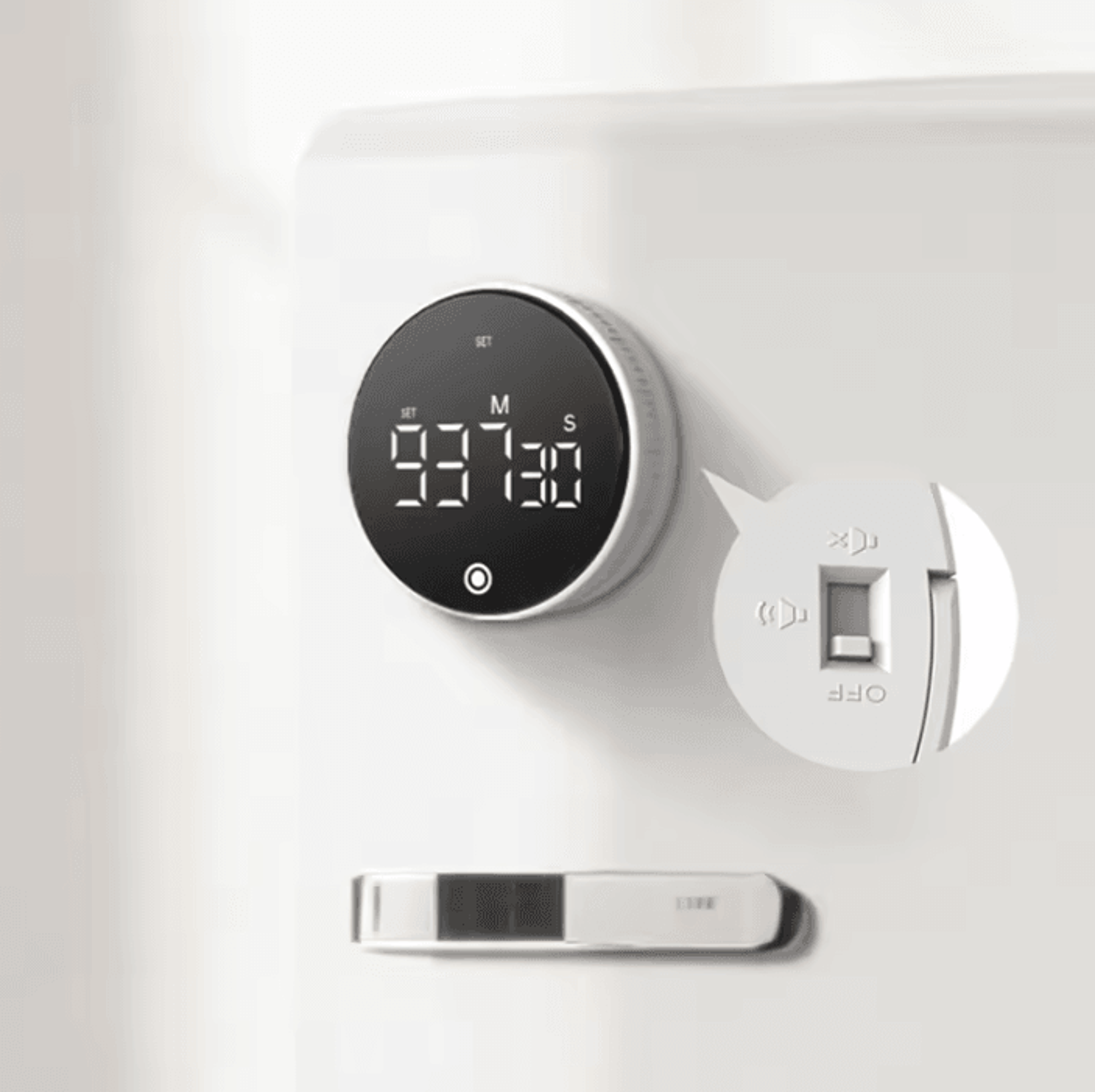 magnetic spin digital kitchen countdown timer