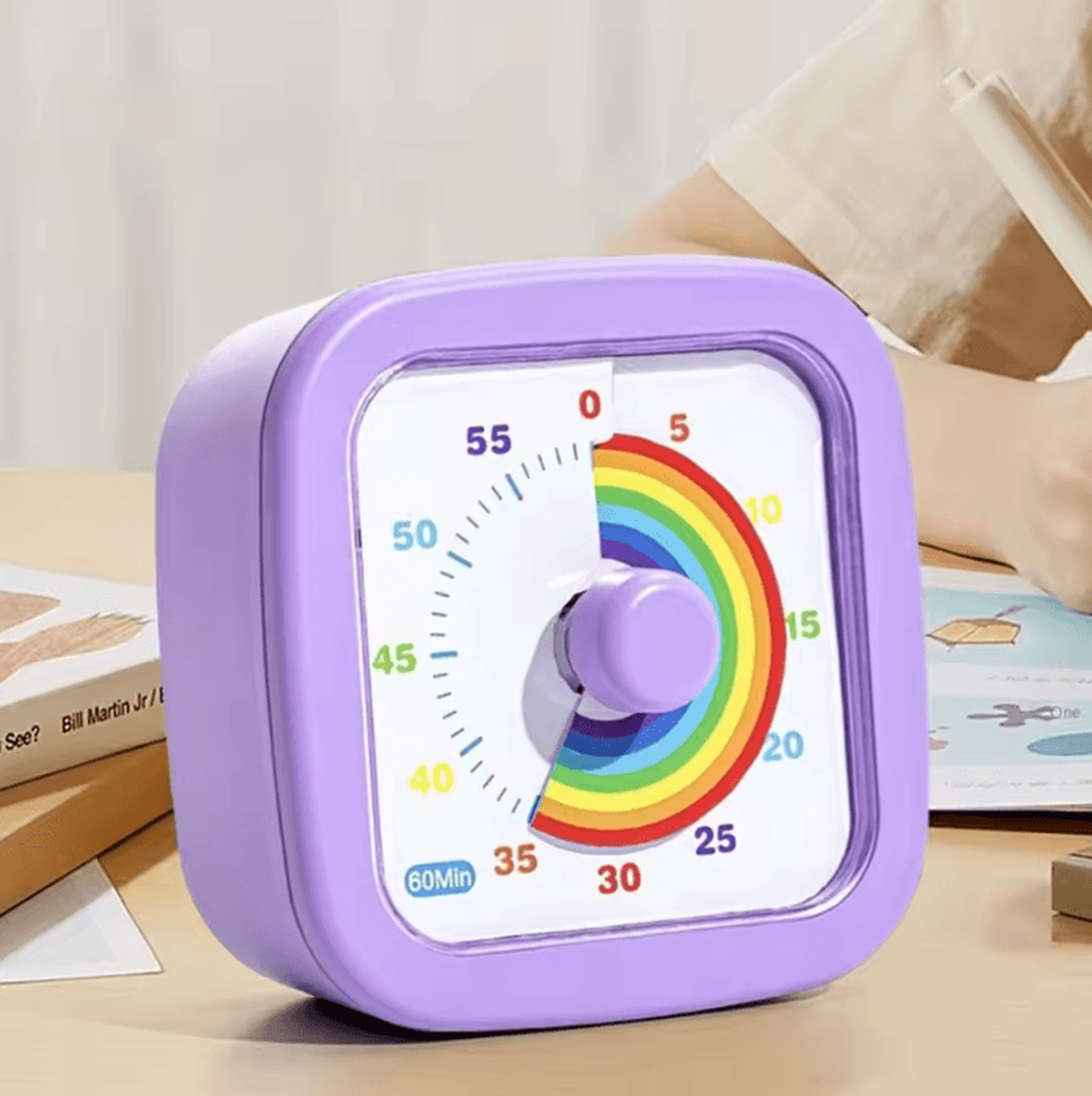 60 minute ultra silent visual countdown timer