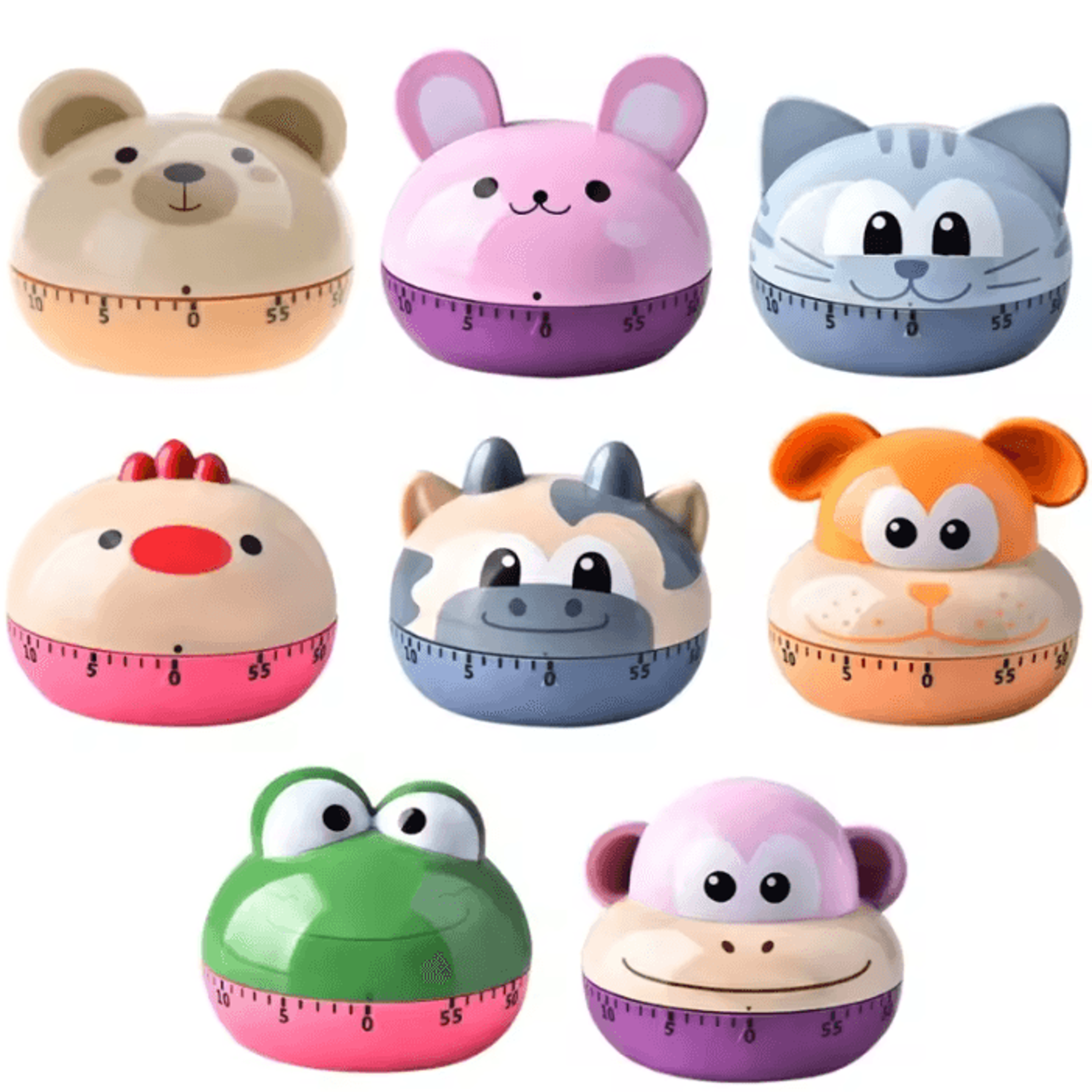 cute animal 60 minute kitchen countdown timer