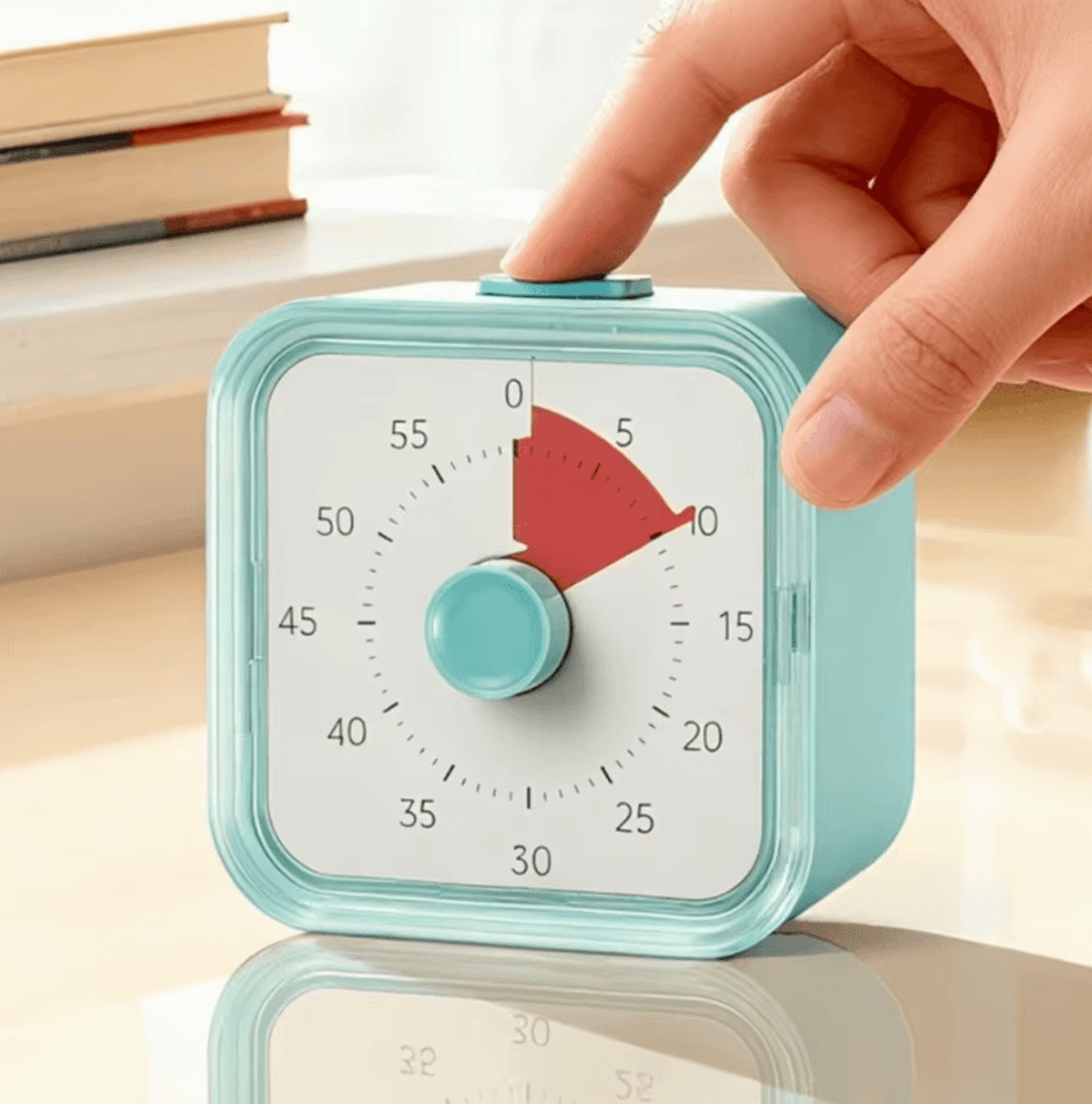 60 minute ultra silent visual timer for study kitchen and focus