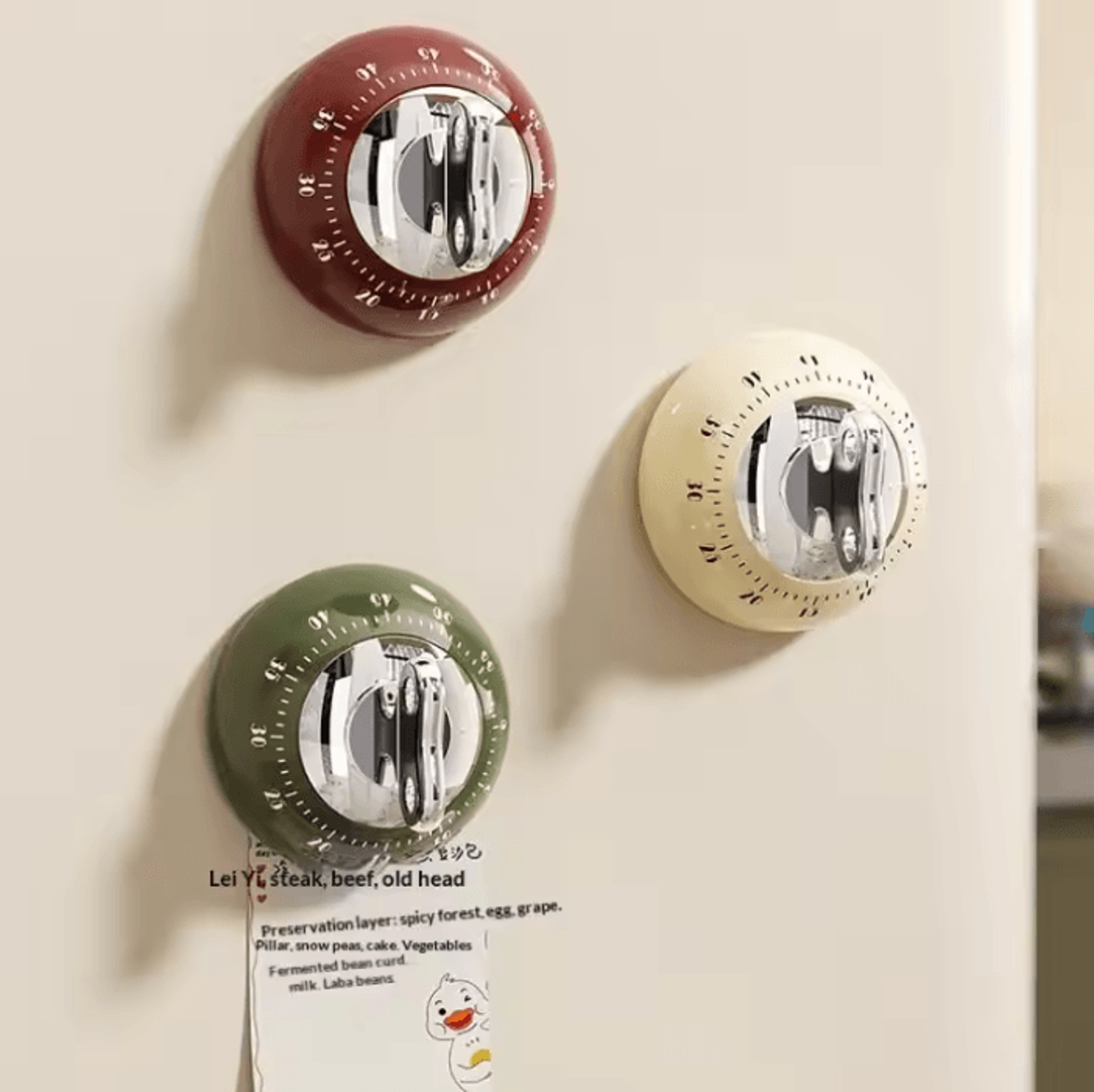 60 minute magnetic visual timer for kitchen study and focus