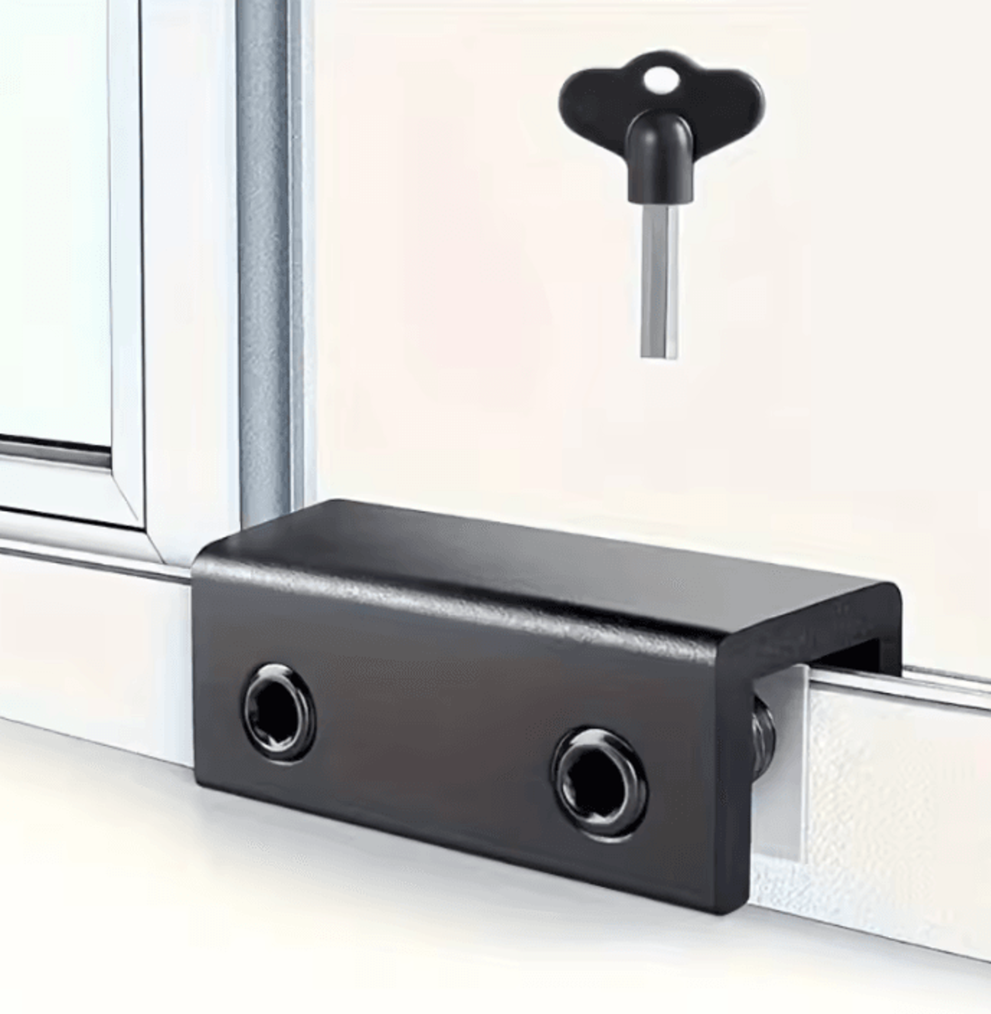 adjustable aluminum sliding window lock and safety limiter