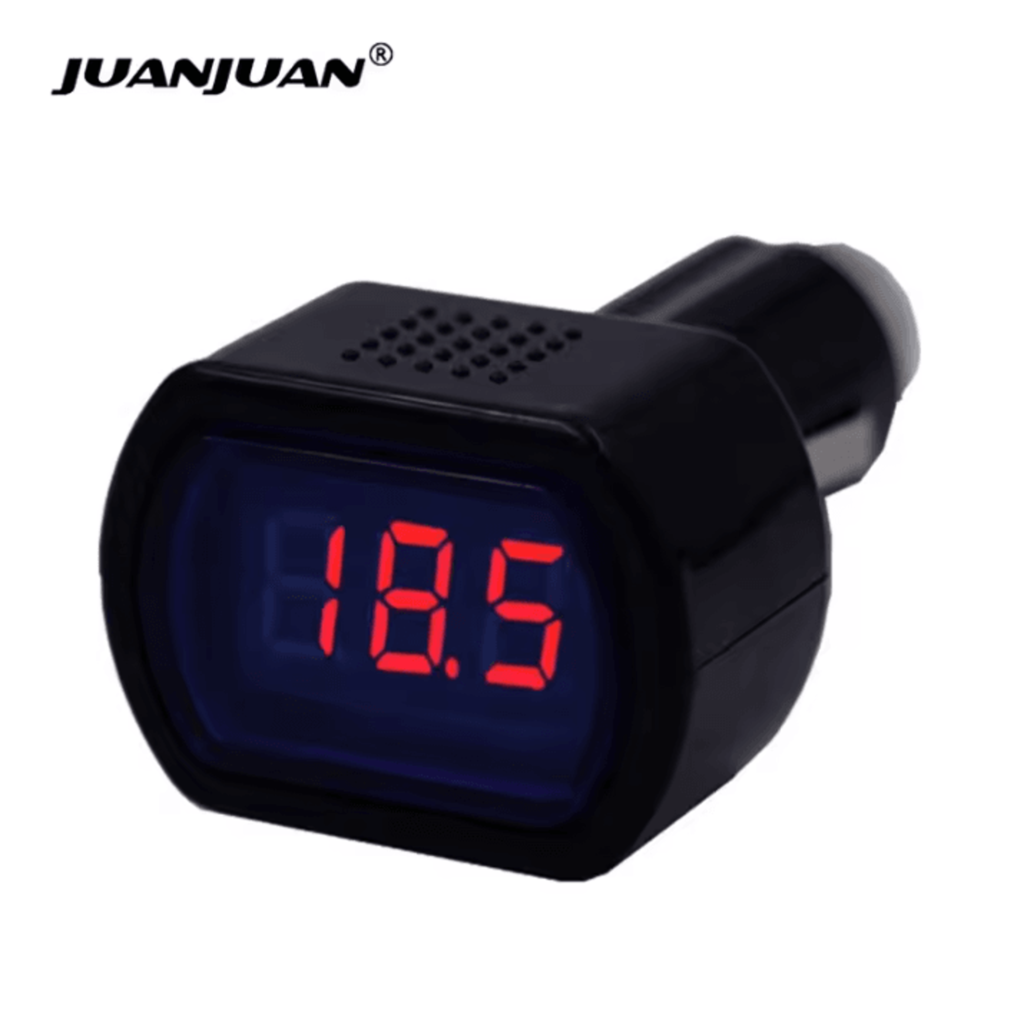12v 24v digital car battery voltmeter with cigarette lighter plug