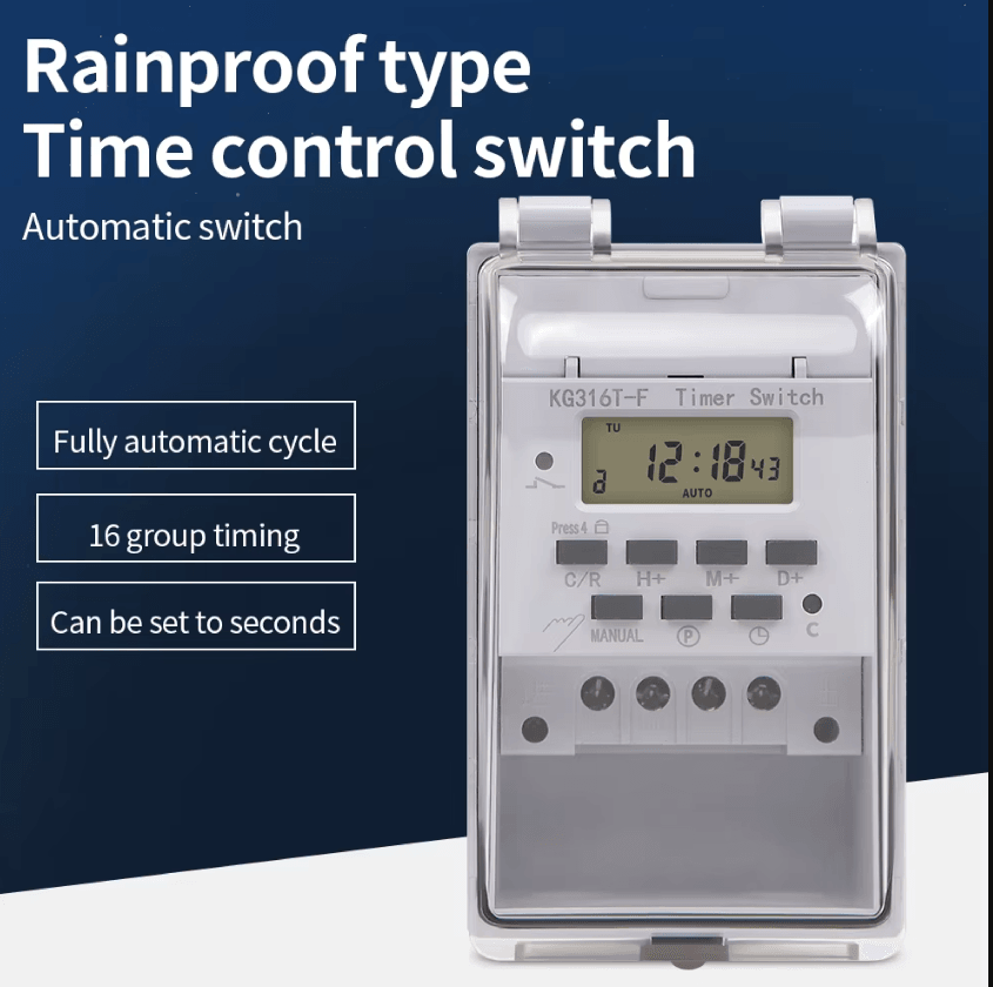 220v 30a digital timer switch with 7 day weekly programming
