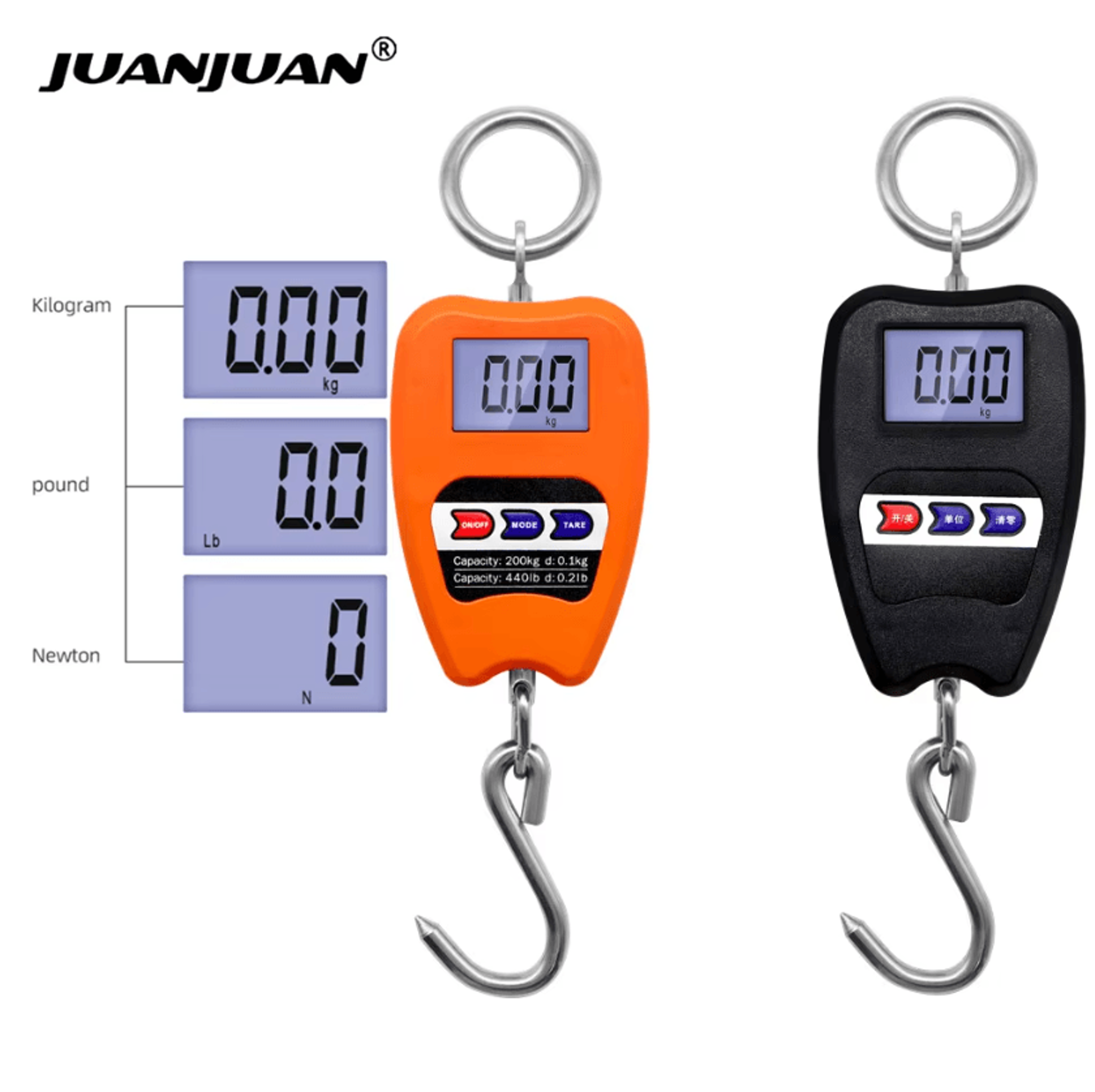 200kg digital crane scale heavy duty hanging scale with lcd
