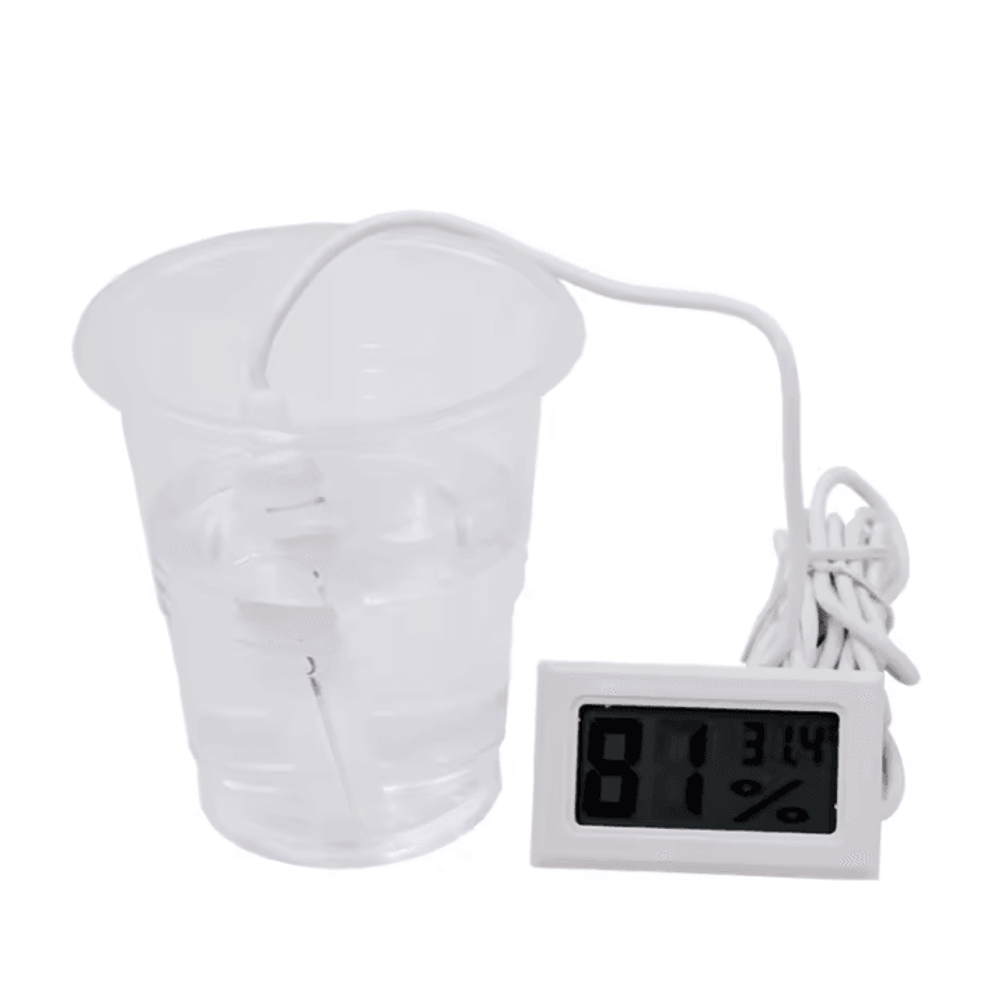 digital thermometer hygrometer with lcd temperature humidity display