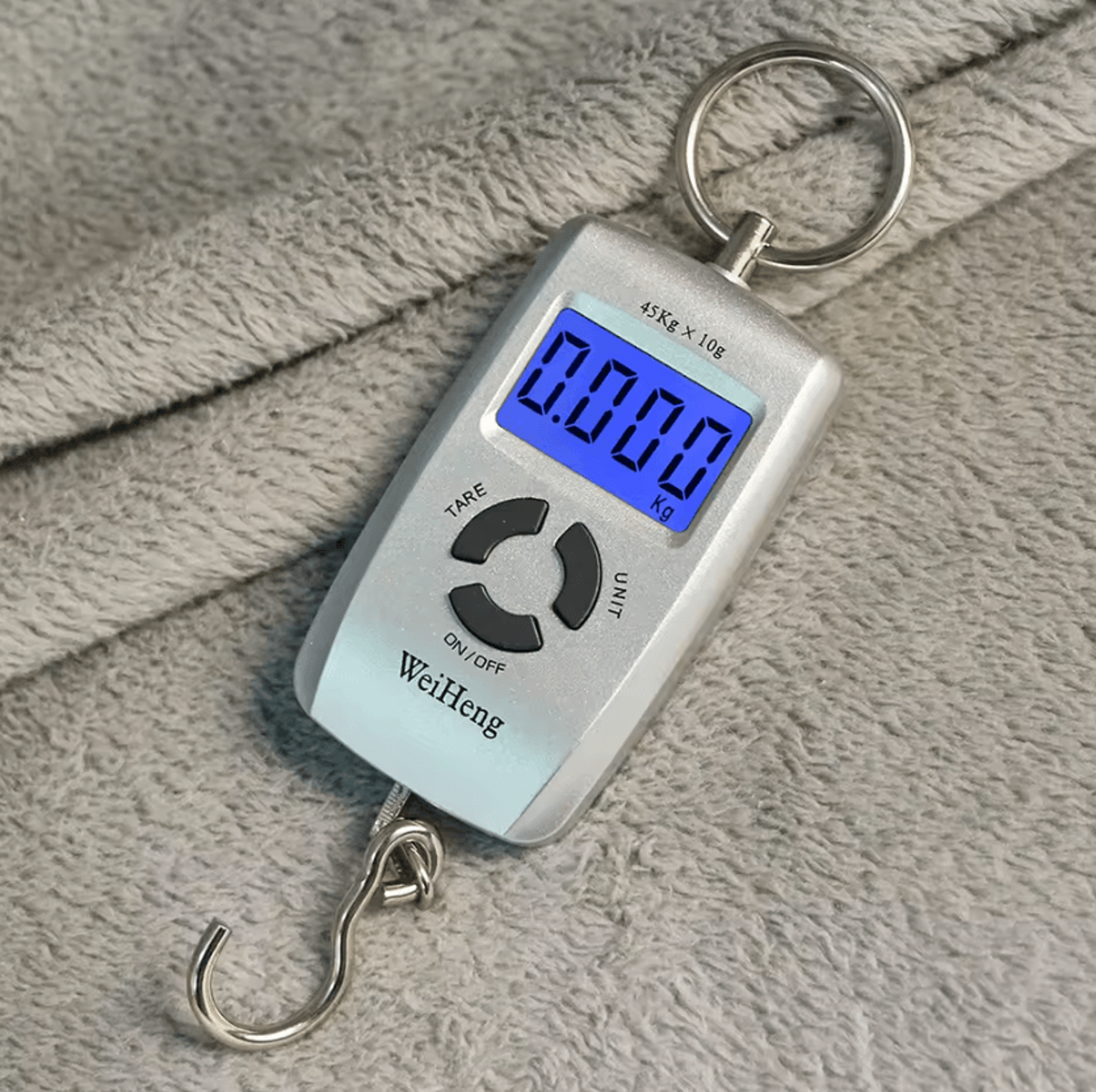 45kg portable digital hanging scale for luggage fishing and travel