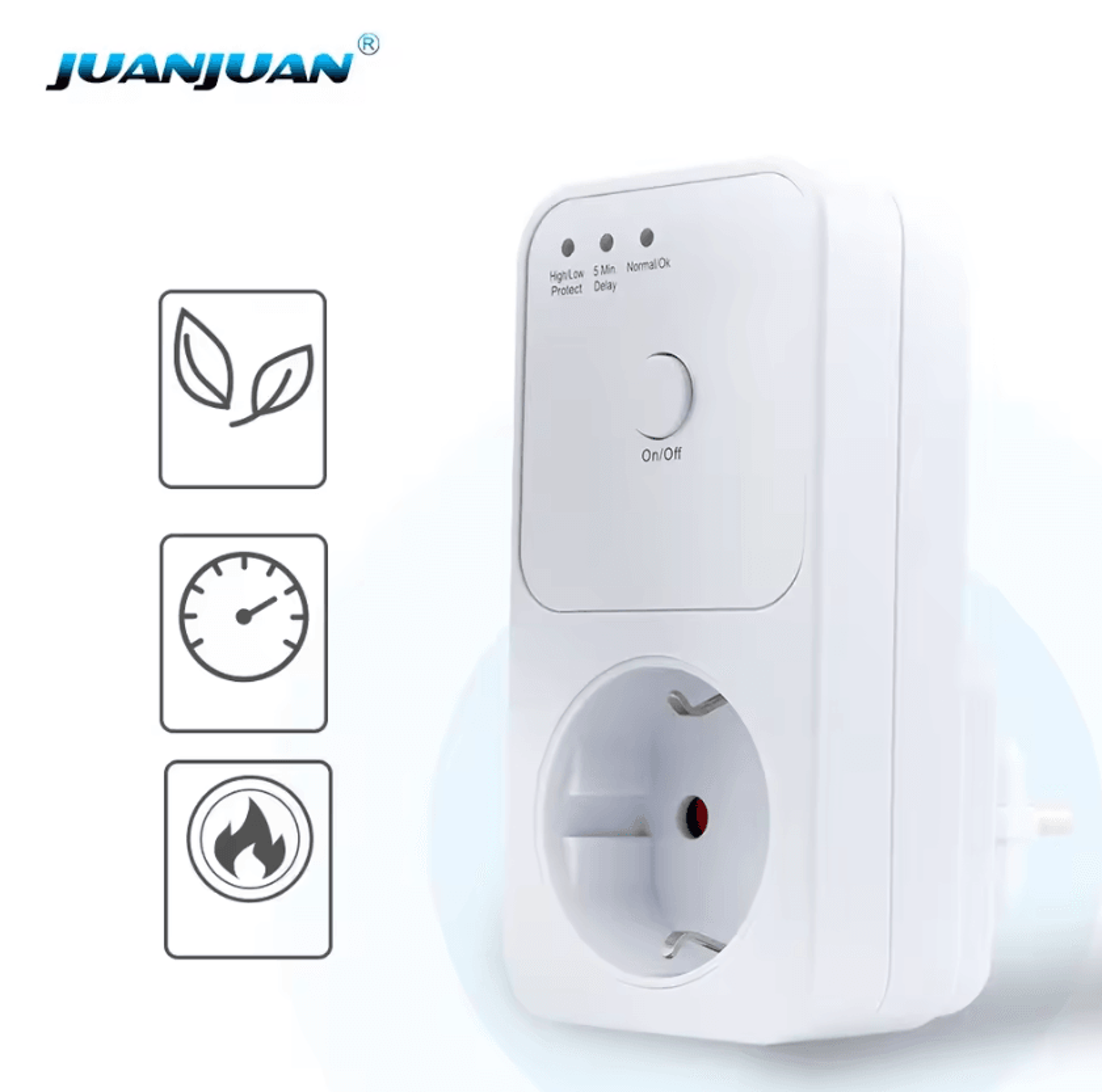 220v automatic refrigerator voltage protector and surge protection socket