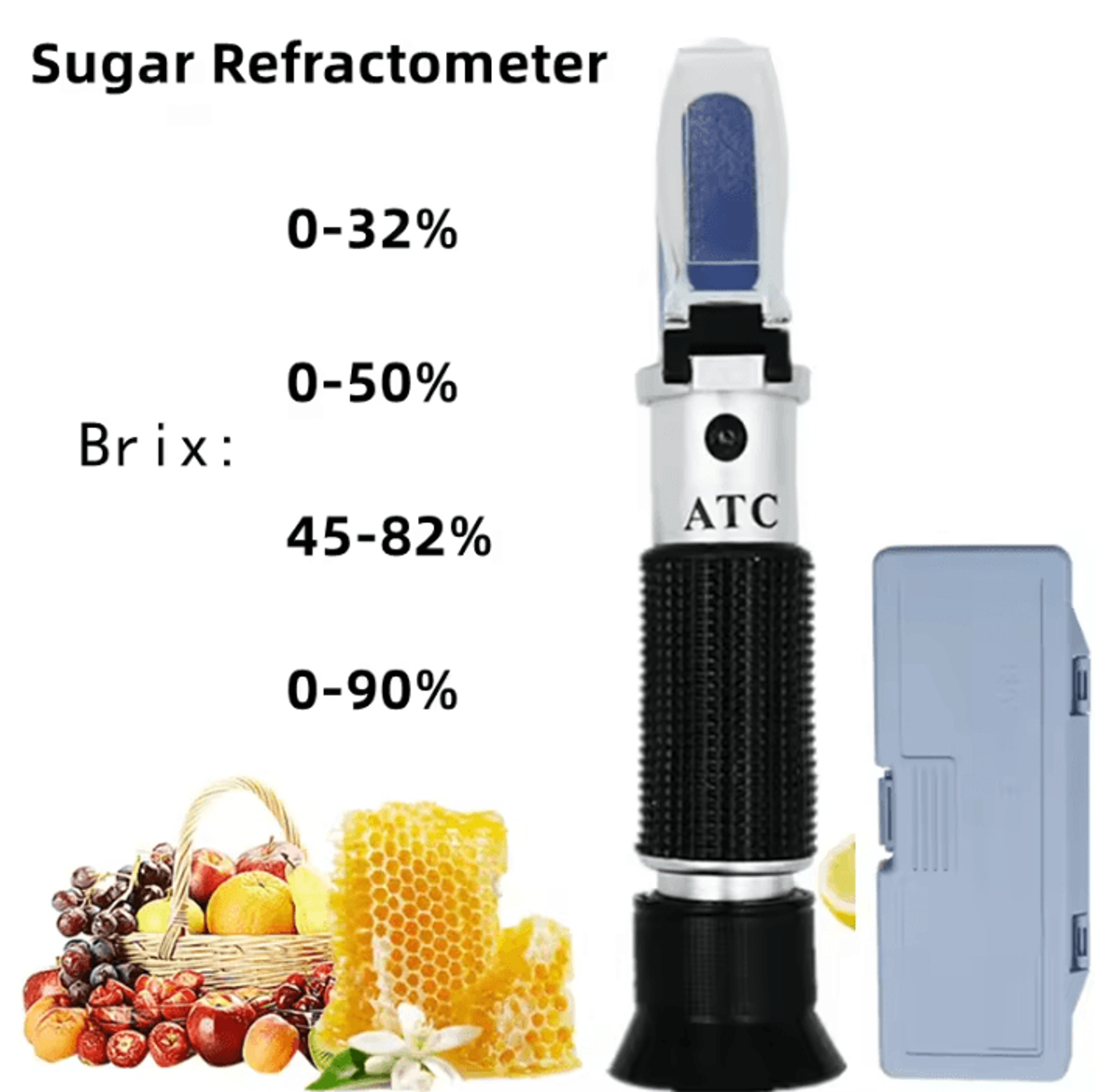 handheld brix refractometer sugar concentration tester