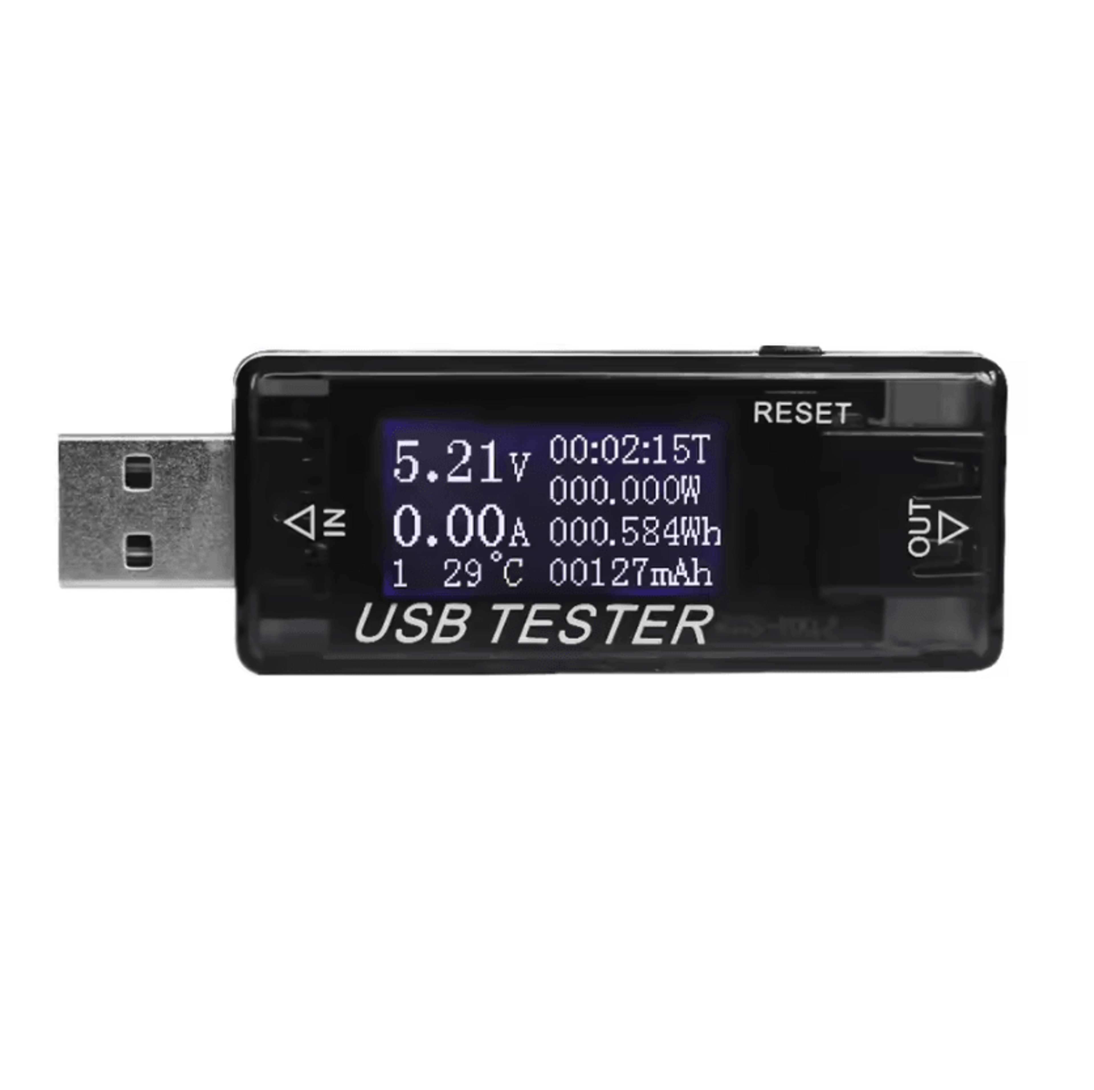 qc2.0 qc3.0 digital usb power meter and capacity tester