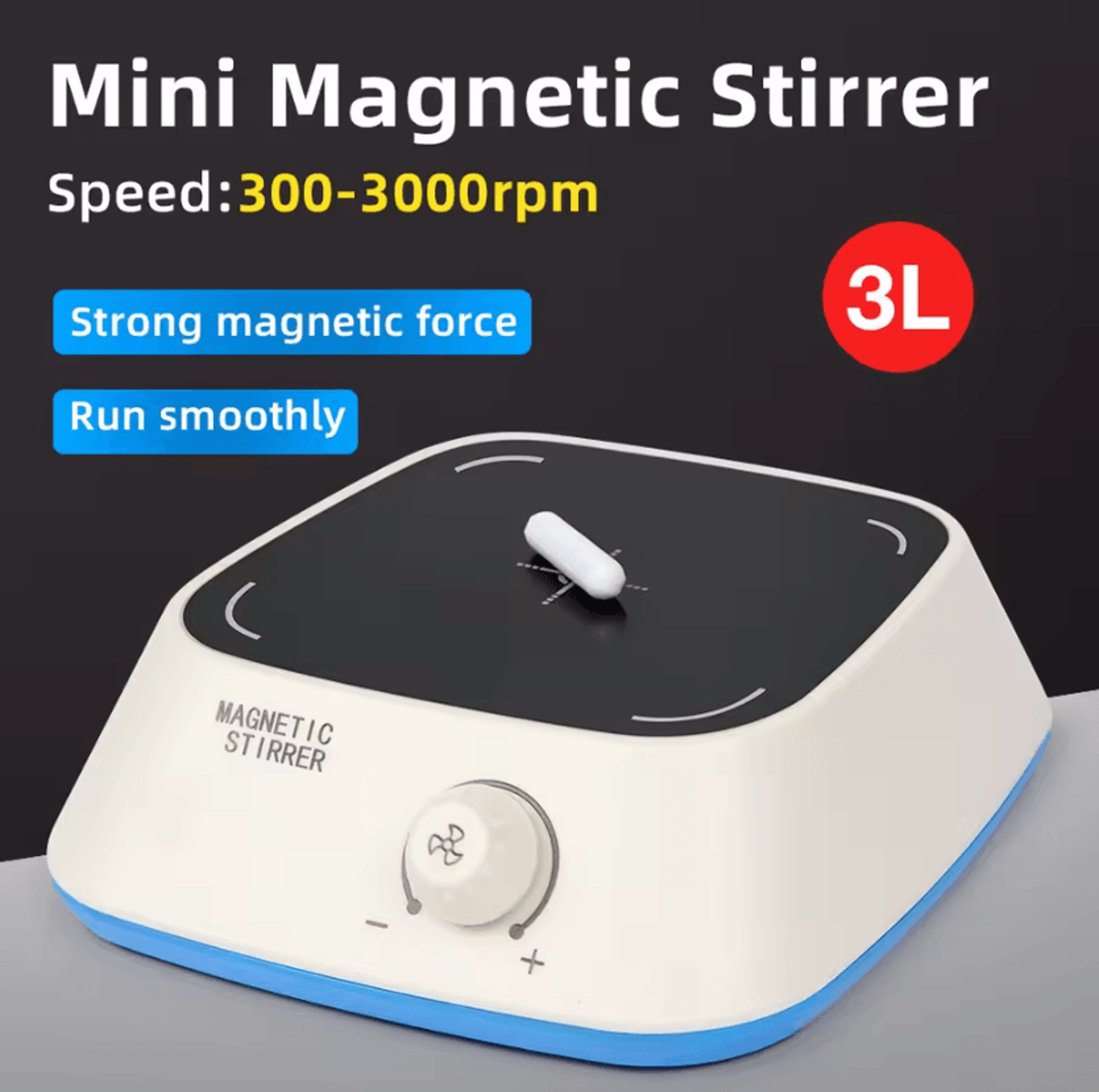 3l 3000rpm mini magnetic stirrer for laboratory mixing
