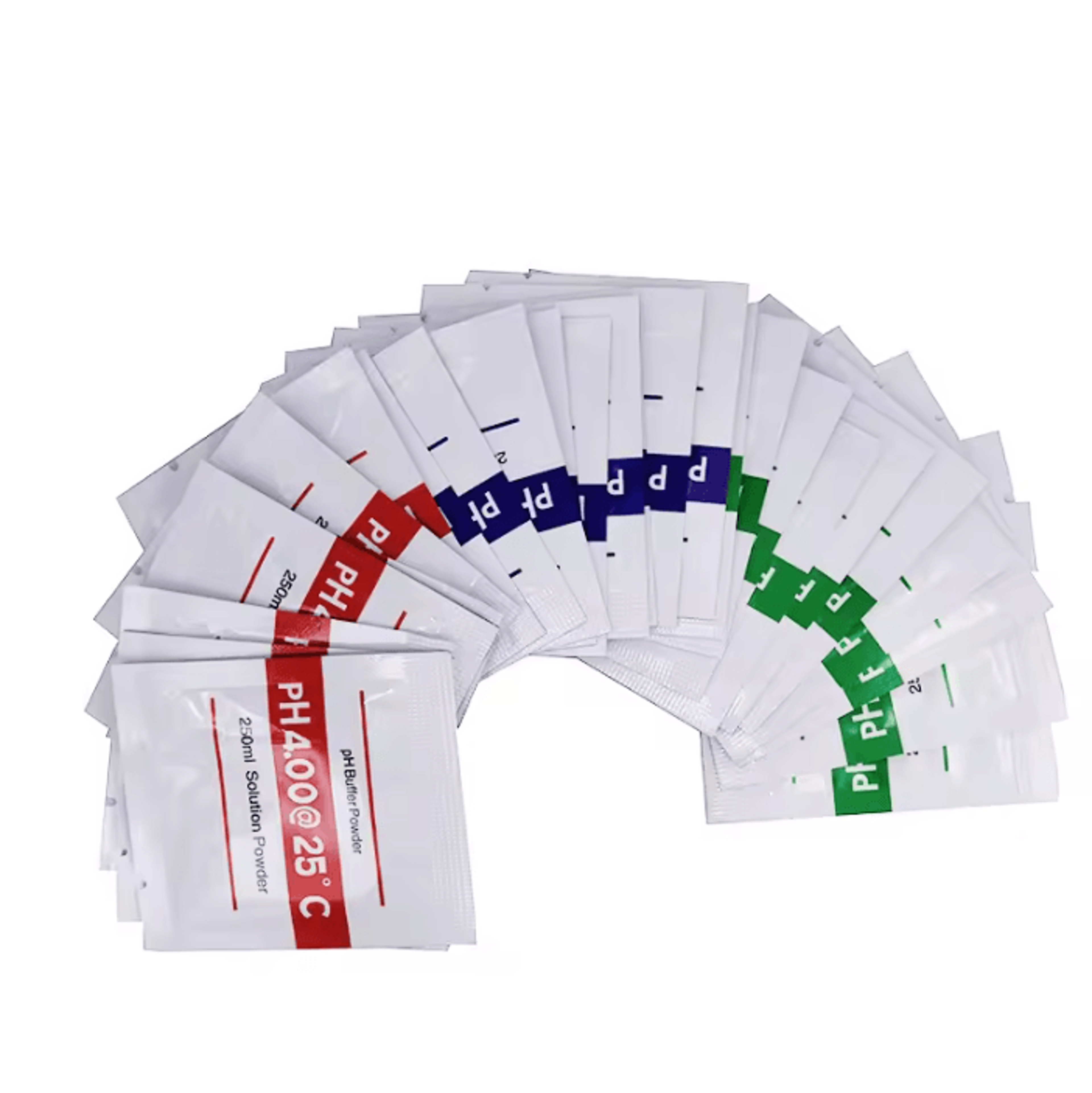 3 pack ph buffer powder calibration solution for digital ph meters