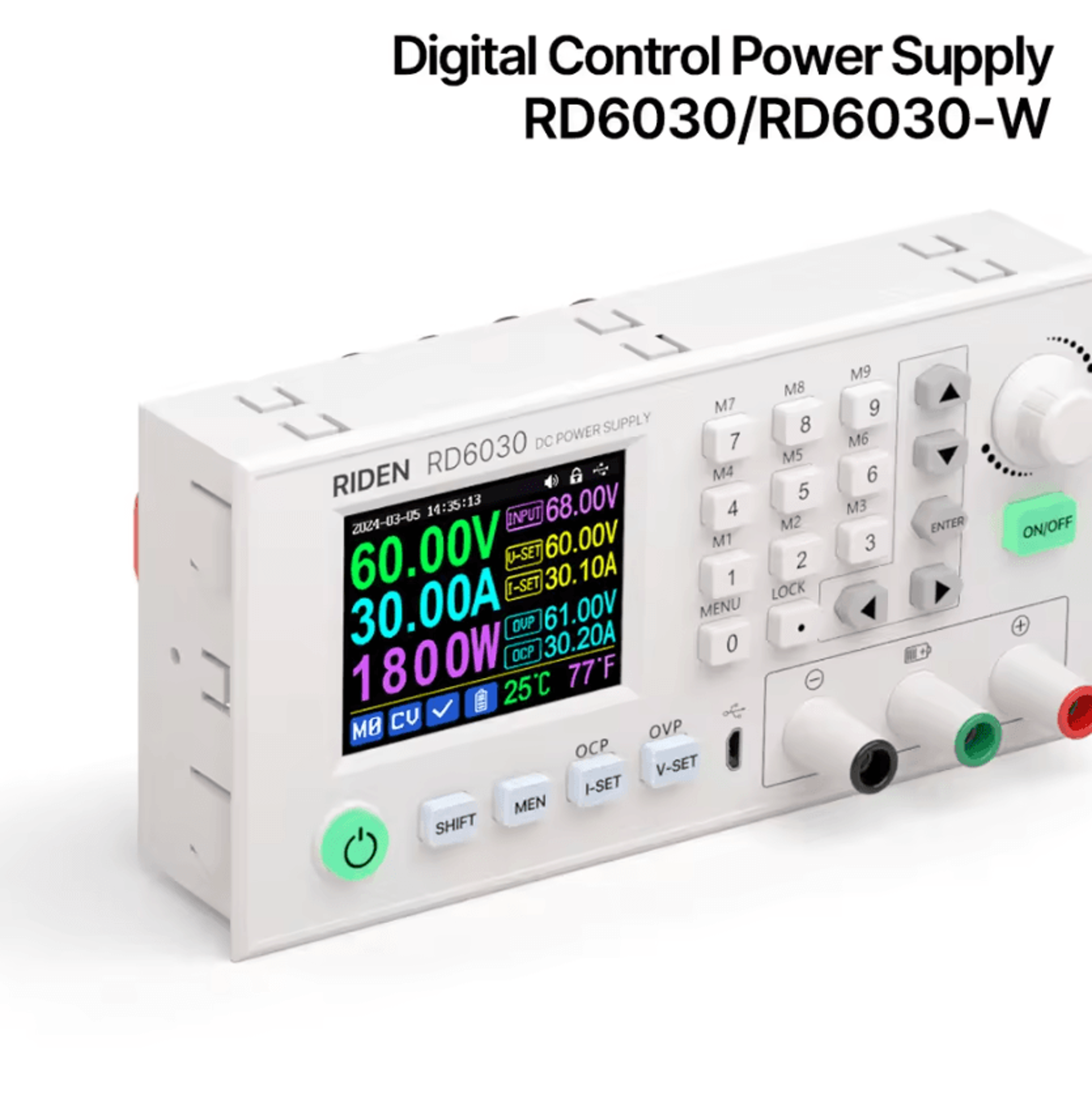 rd6030-w 60v 30a adjustable dc lab power supply module
