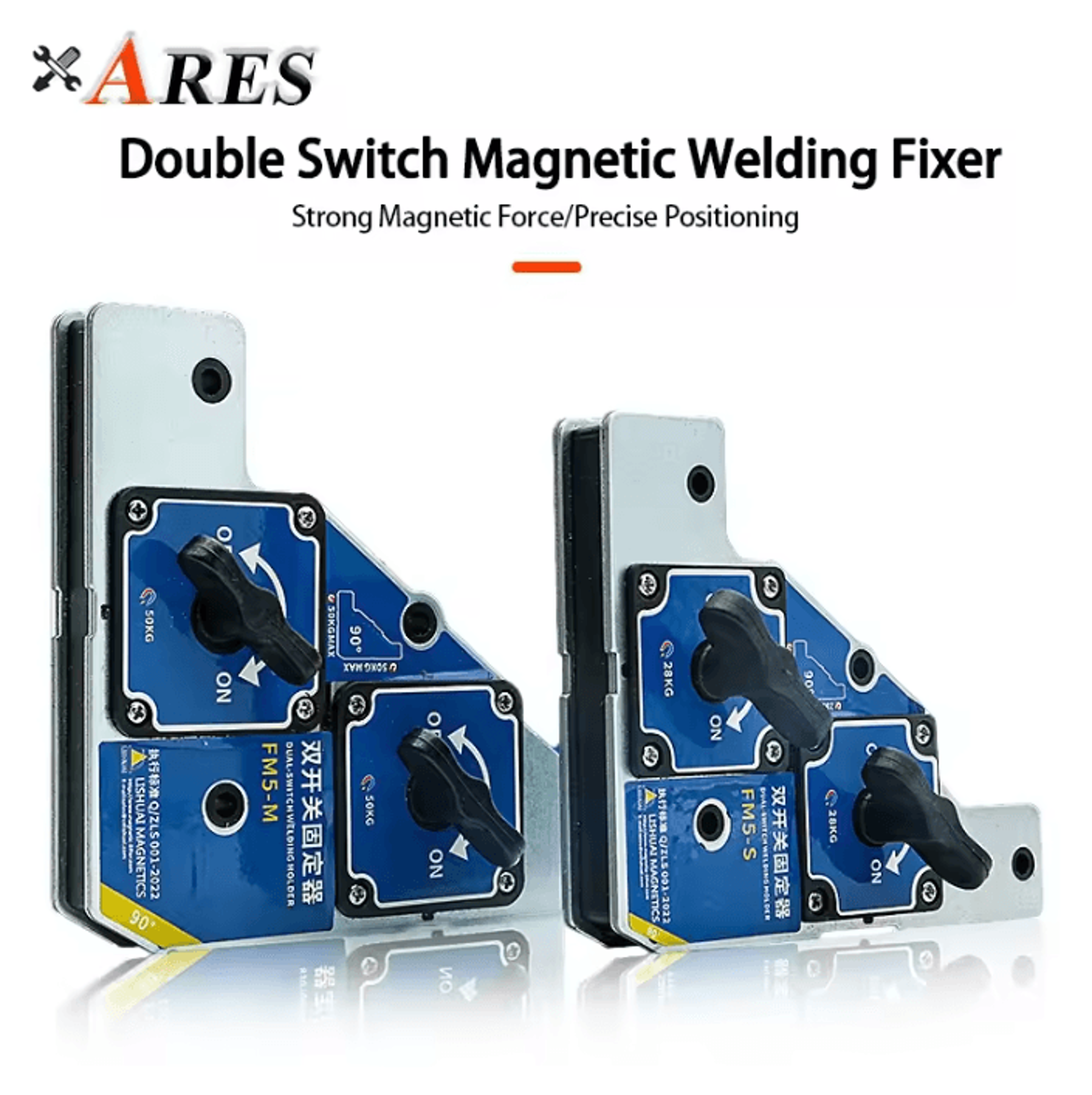 90 degree magnetic welding holder with dual switch 25kg 50kg