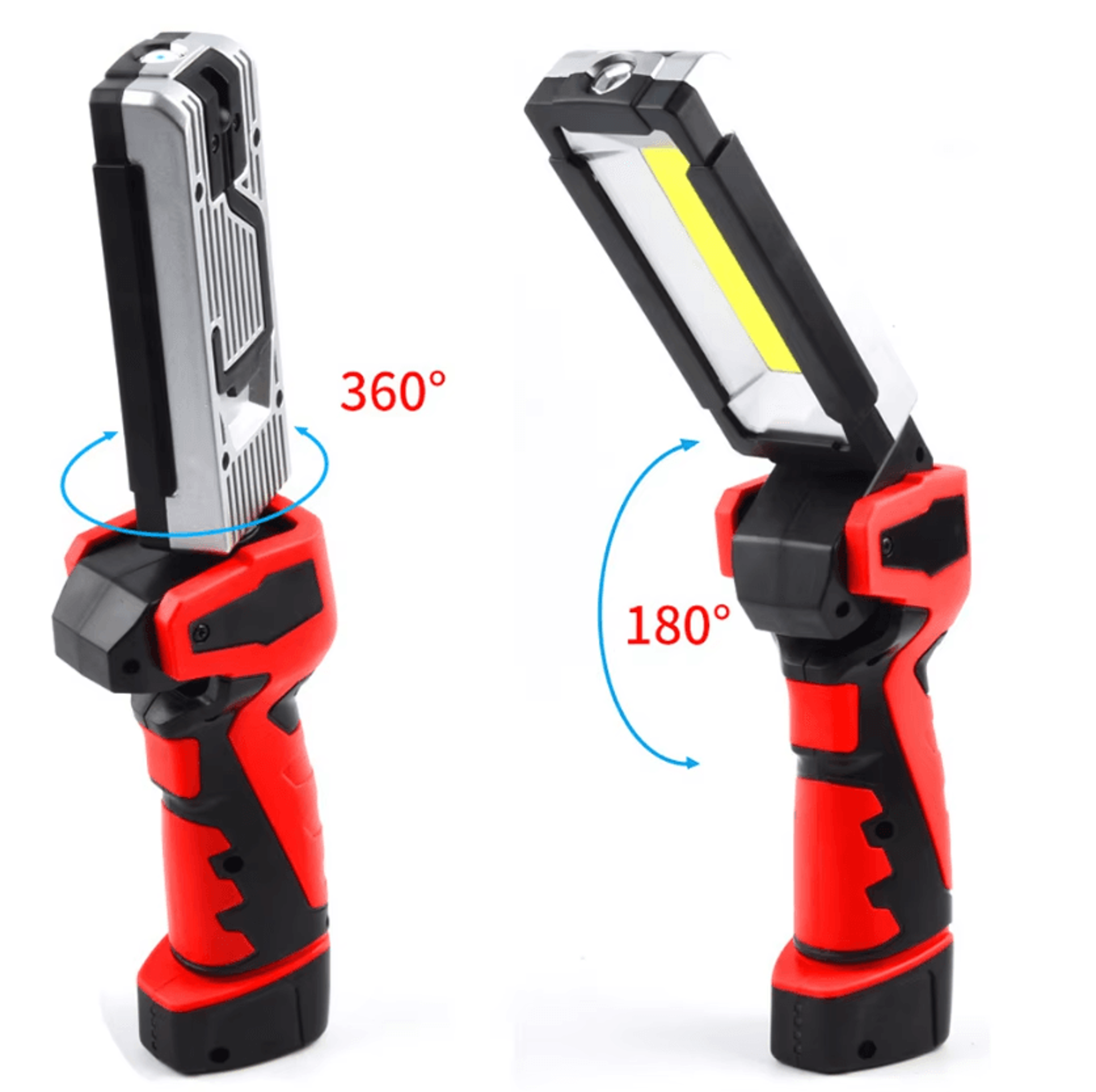 portable rechargeable cob led work light for car repair and emergencies