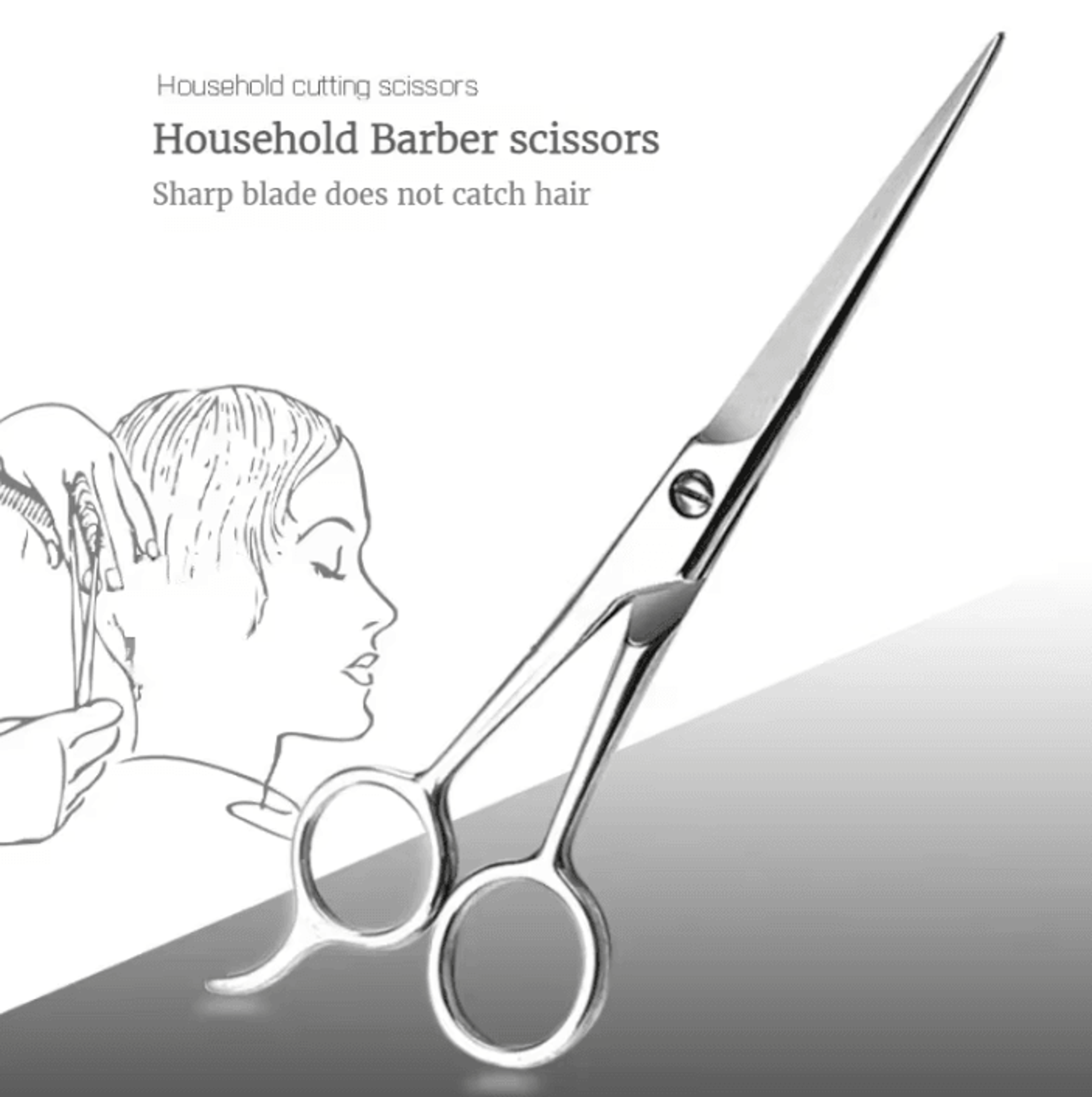 professional stainless steel barber hair cutting scissors