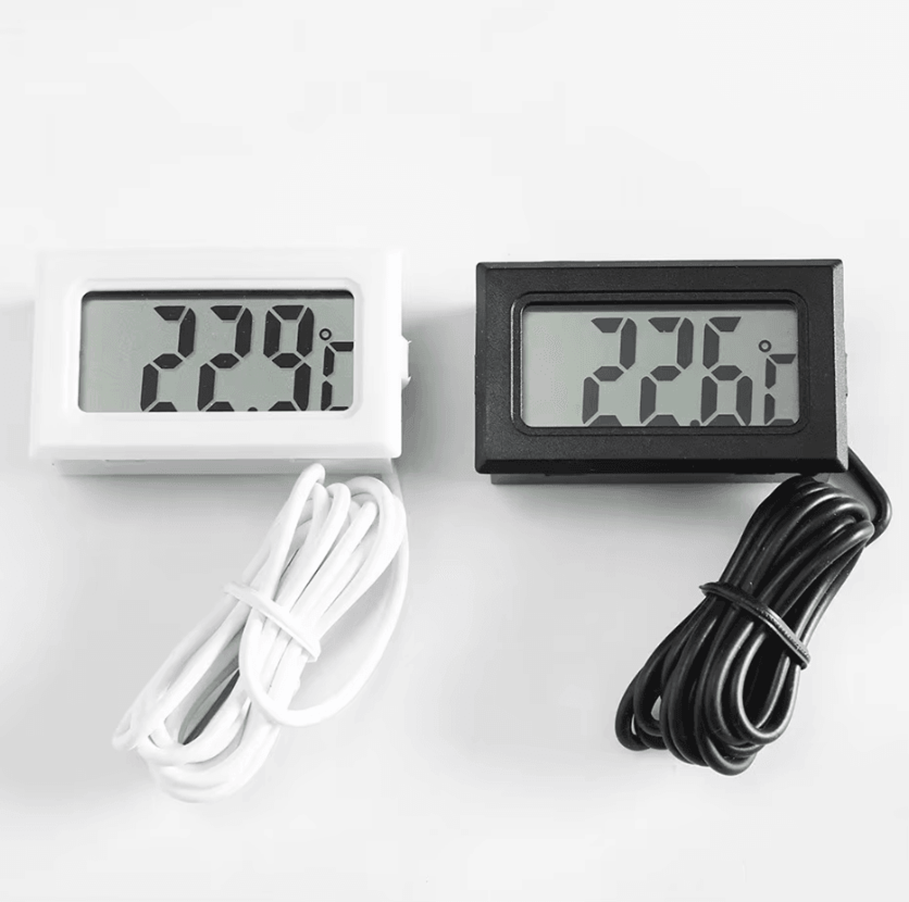 mini digital lcd probe thermometer for aquarium and fridge