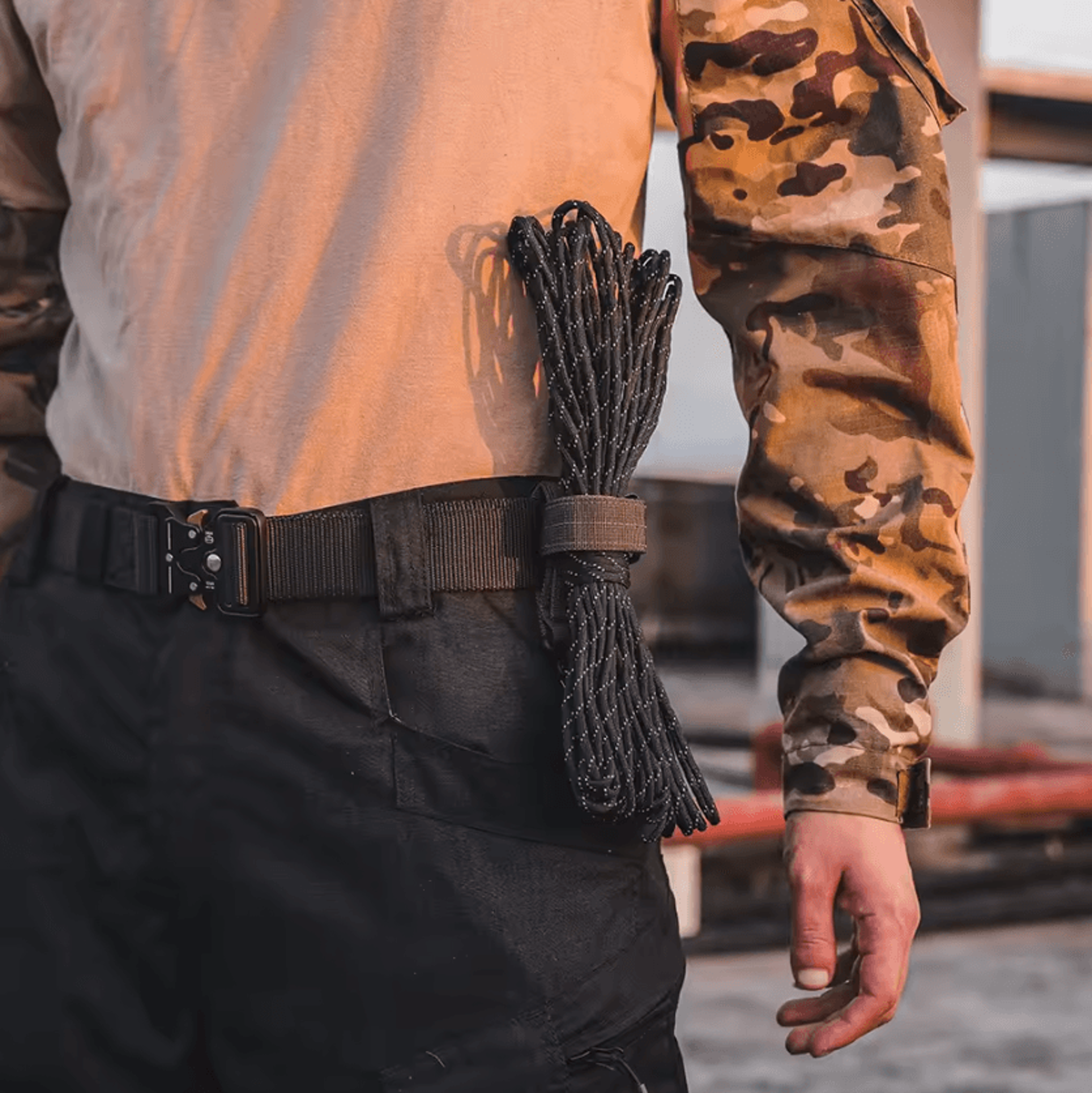 tactical molle gear clip keychain and glove holder