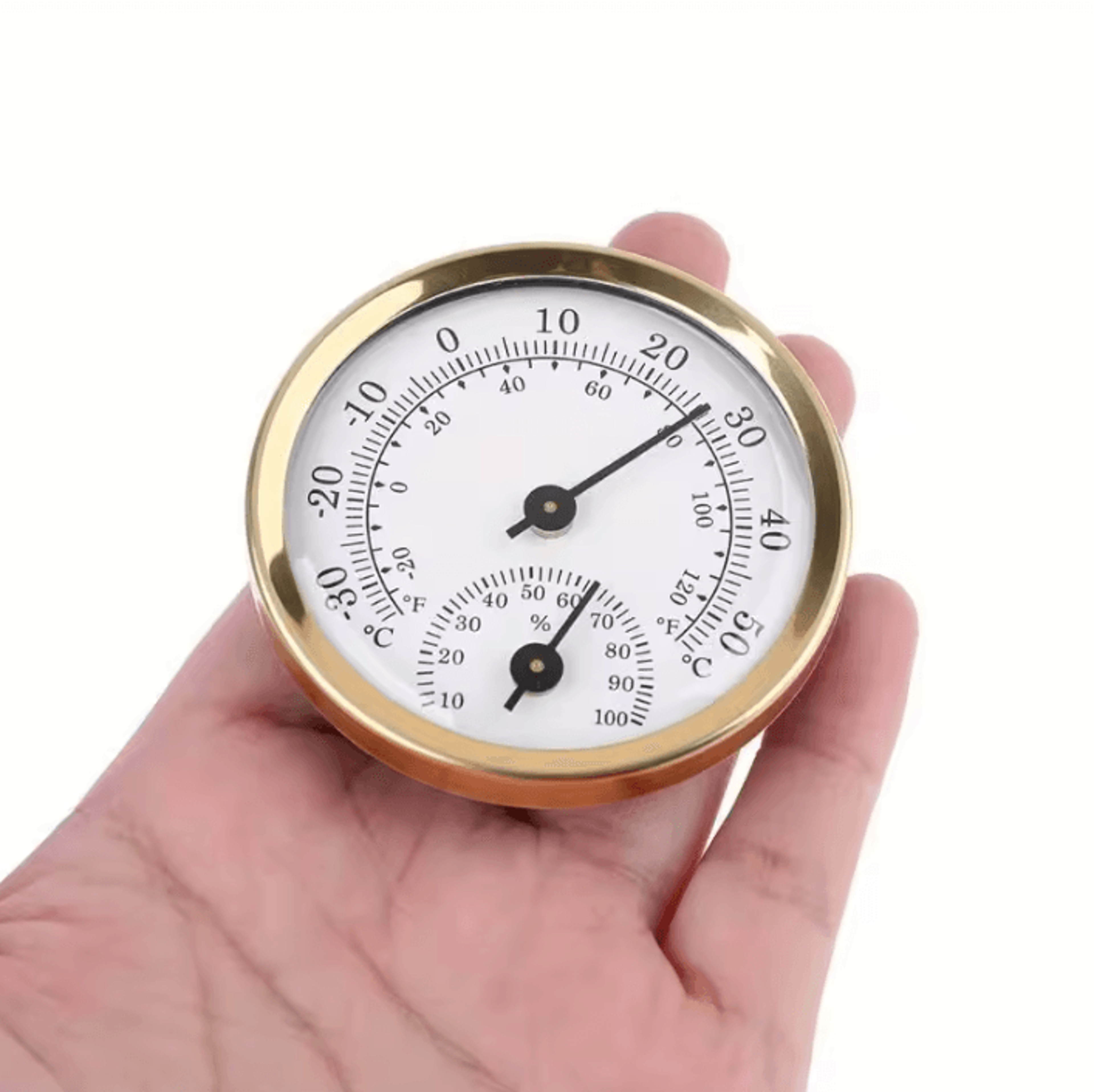 mini 2 in 1 analog thermometer hygrometer temperature and humidity gauge