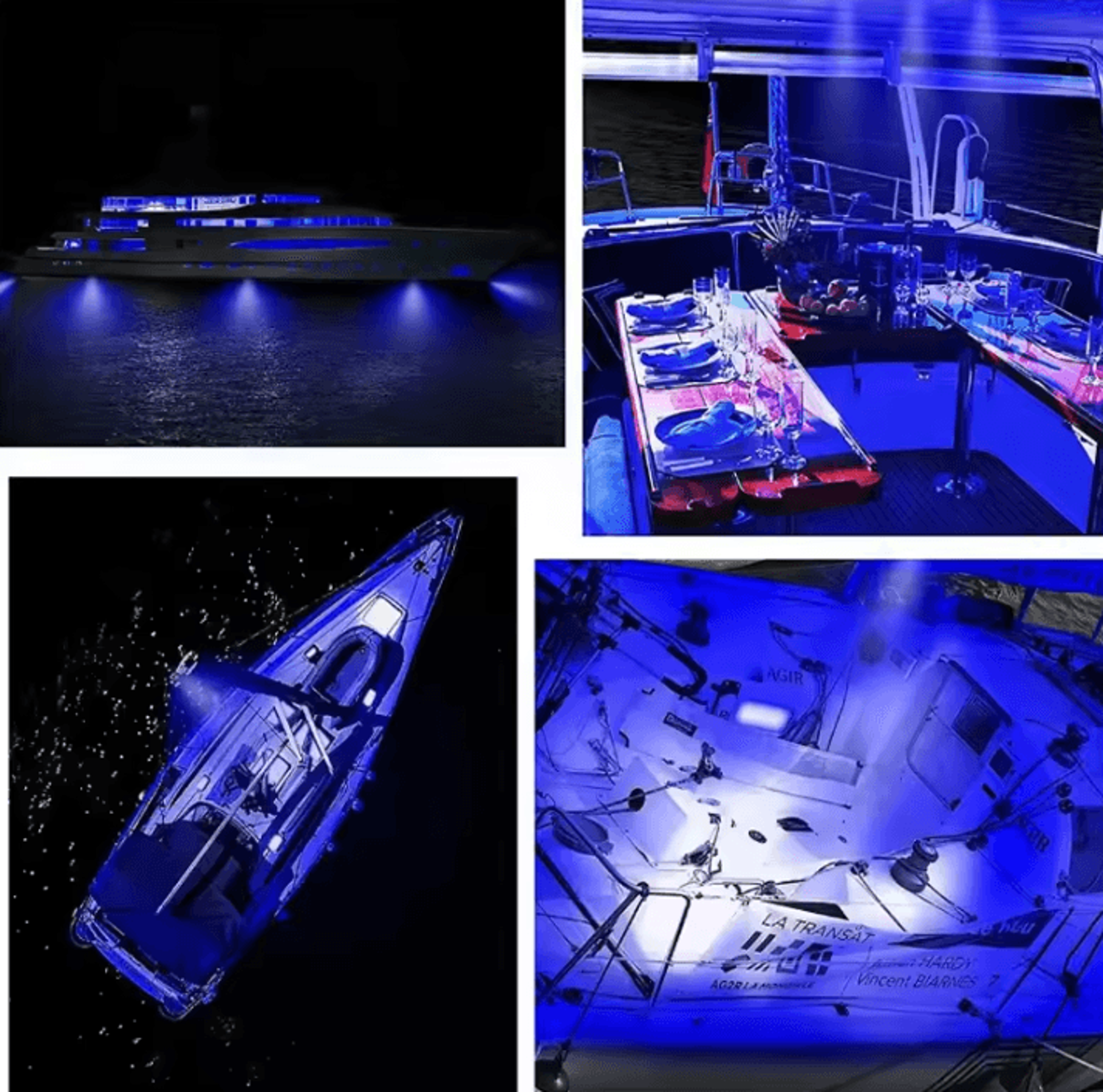 waterproof led boat navigation strip lights for bow and stern