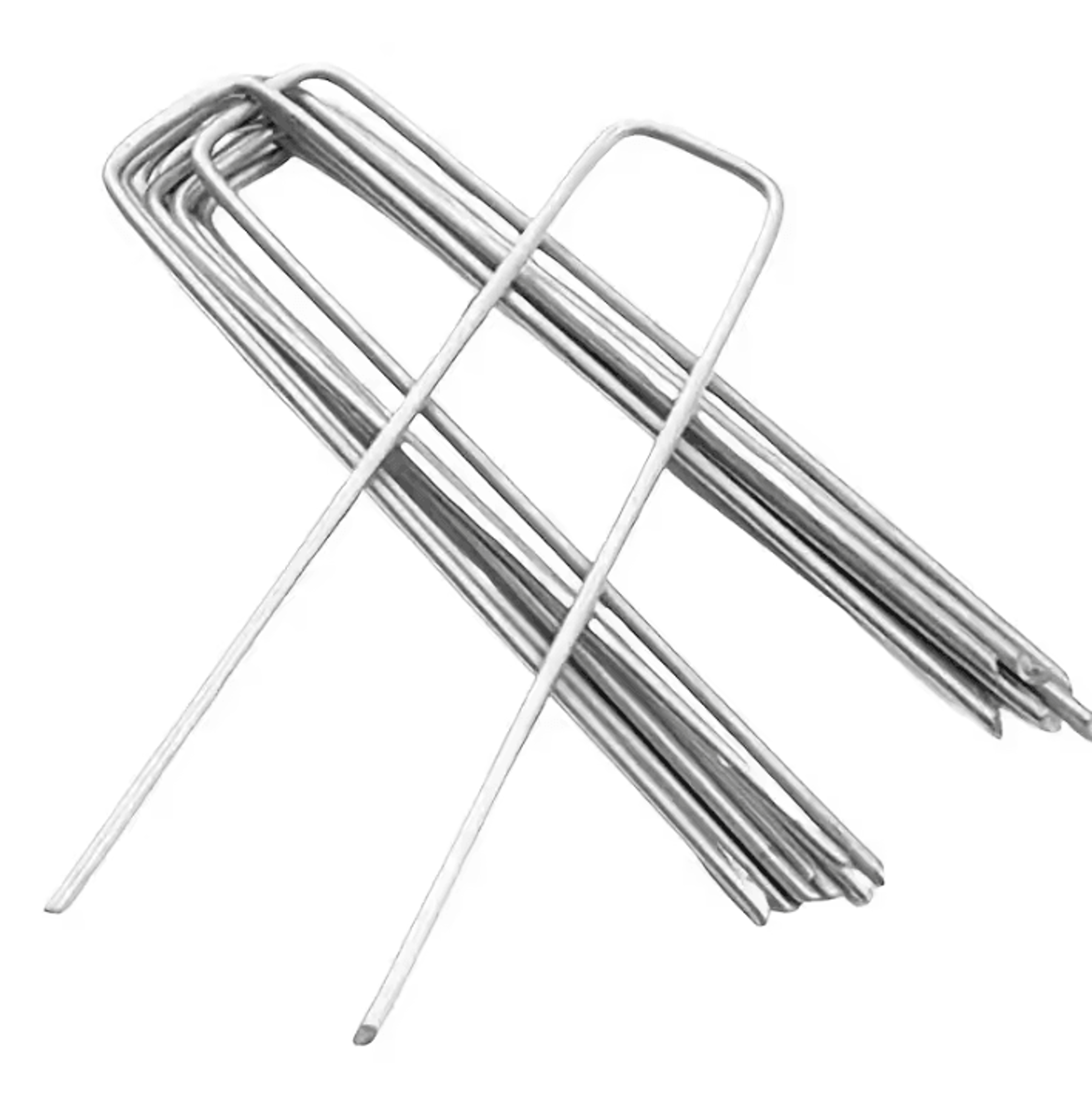 100 piece heavy duty u-shaped landscape staples for garden and lawn