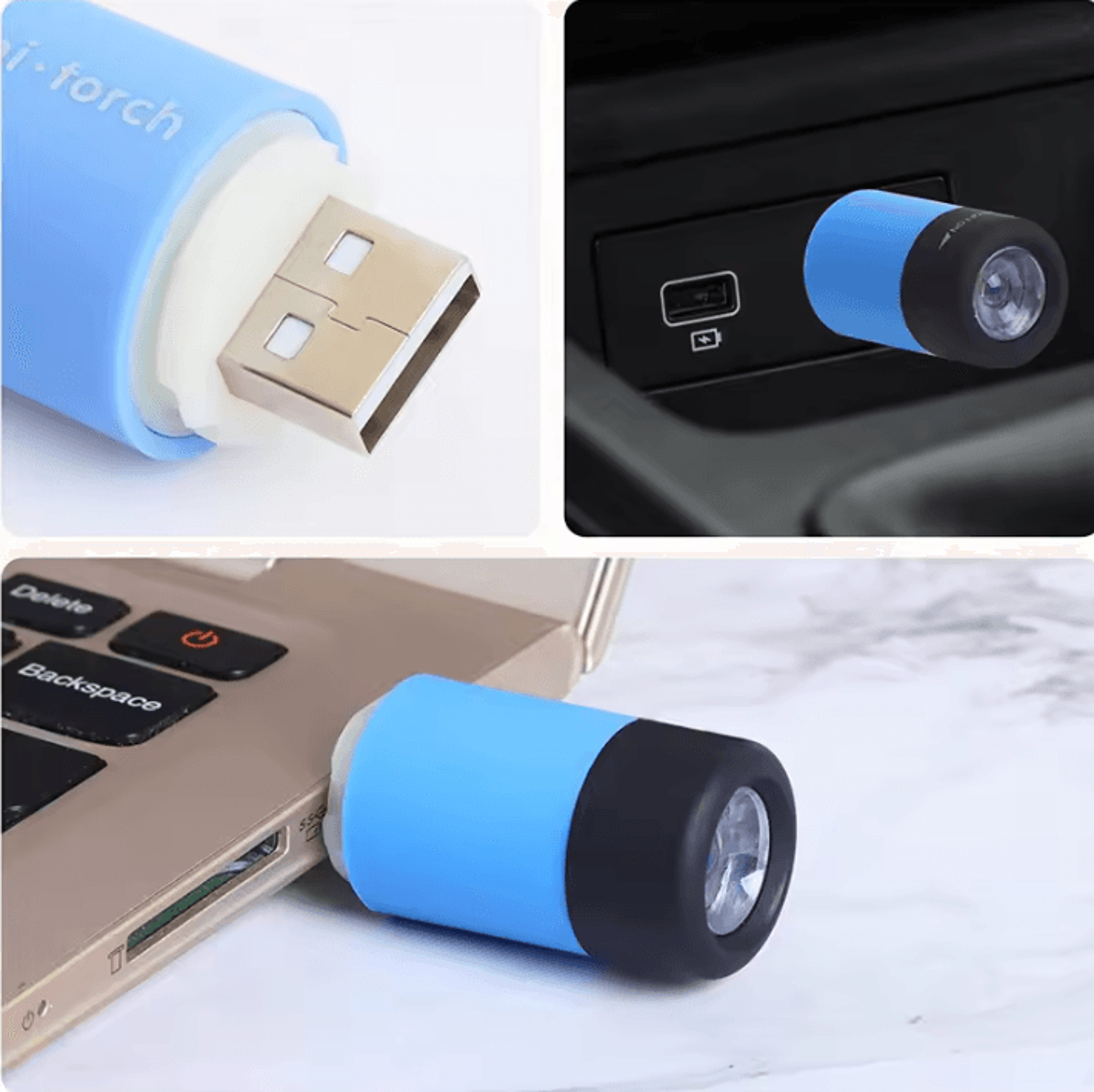mini usb rechargeable led keychain flashlight with rotary switch