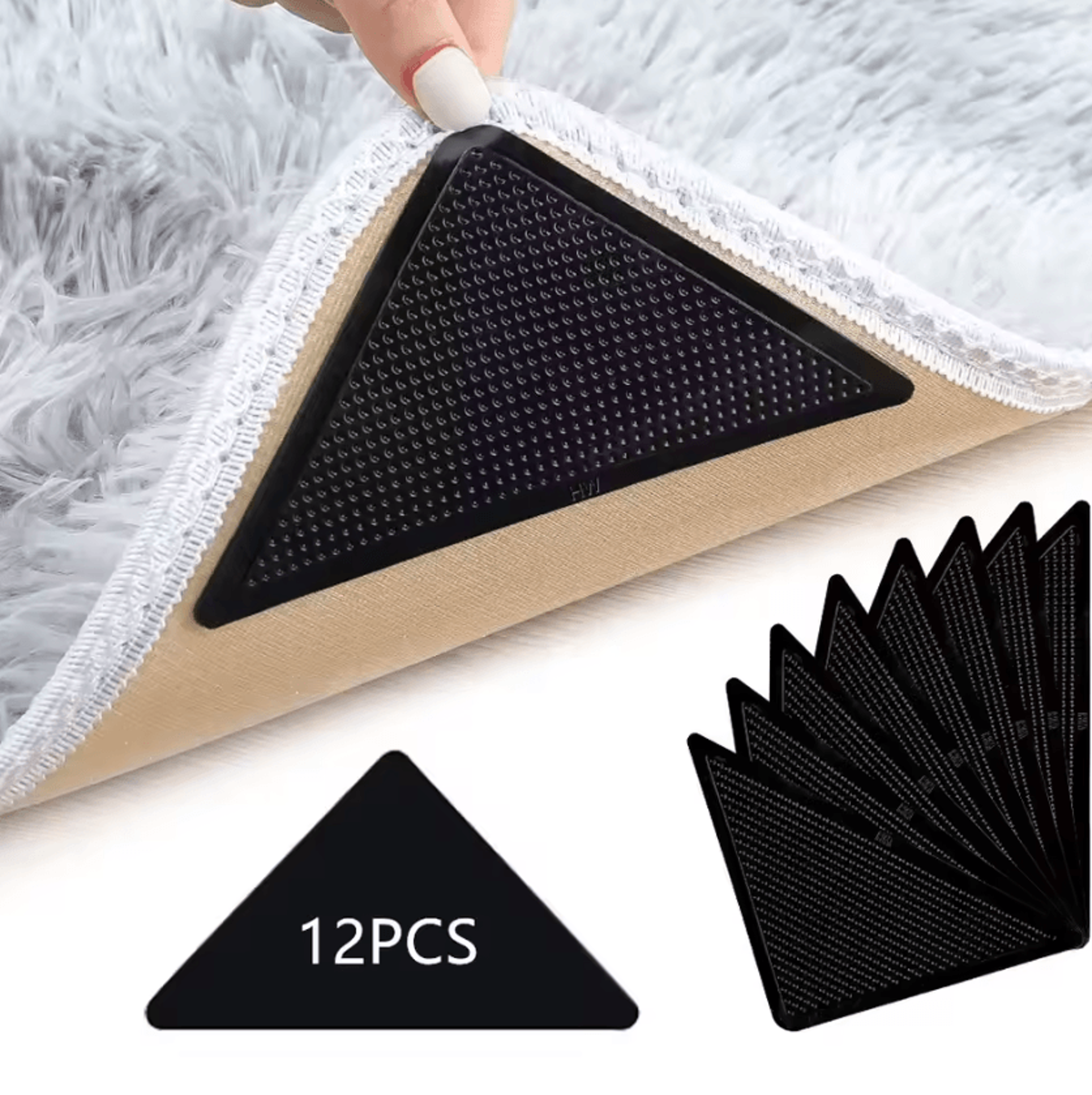 reusable non slip rug gripper corner pads