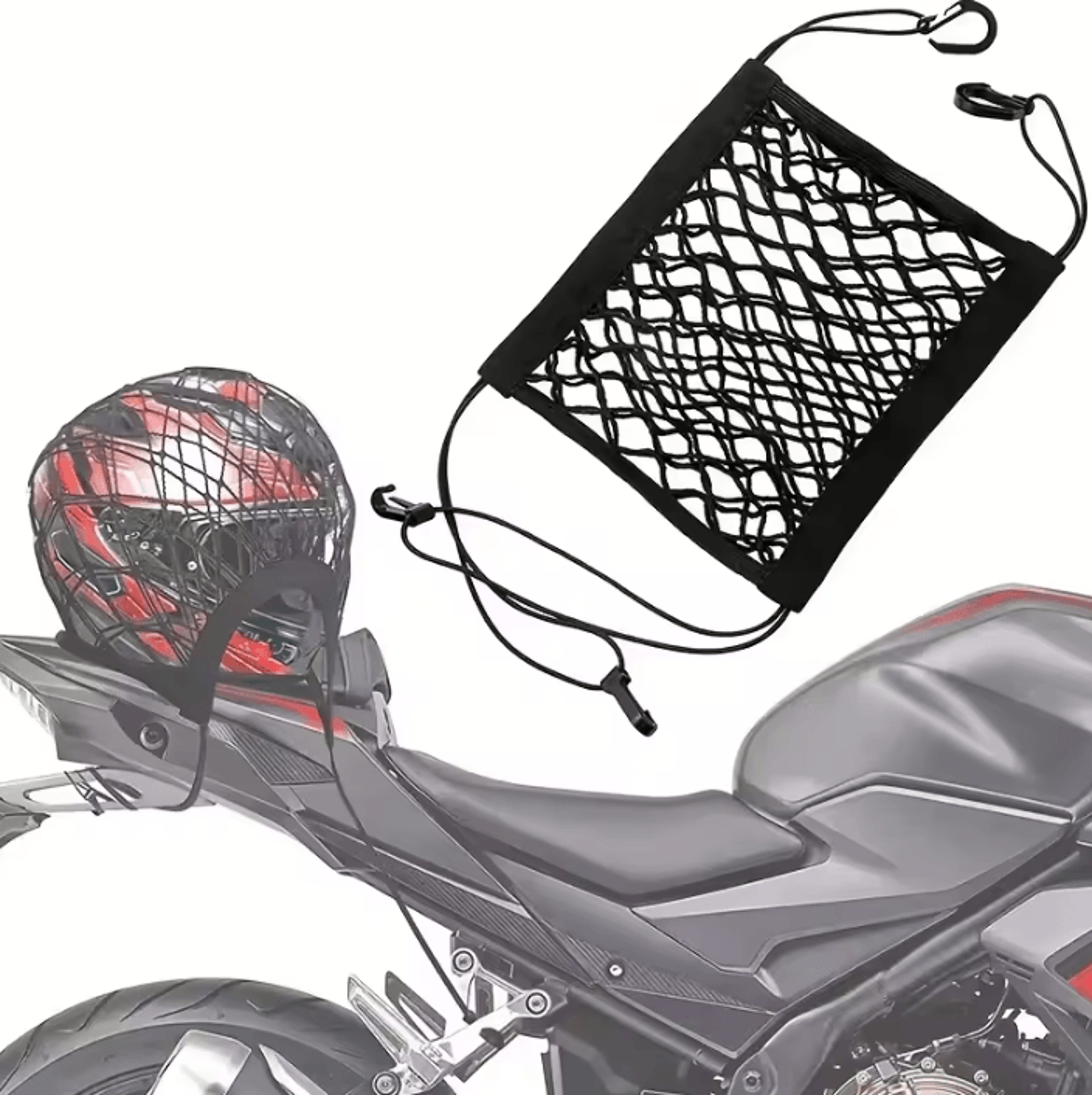 high elastic double layer motorcycle cargo net