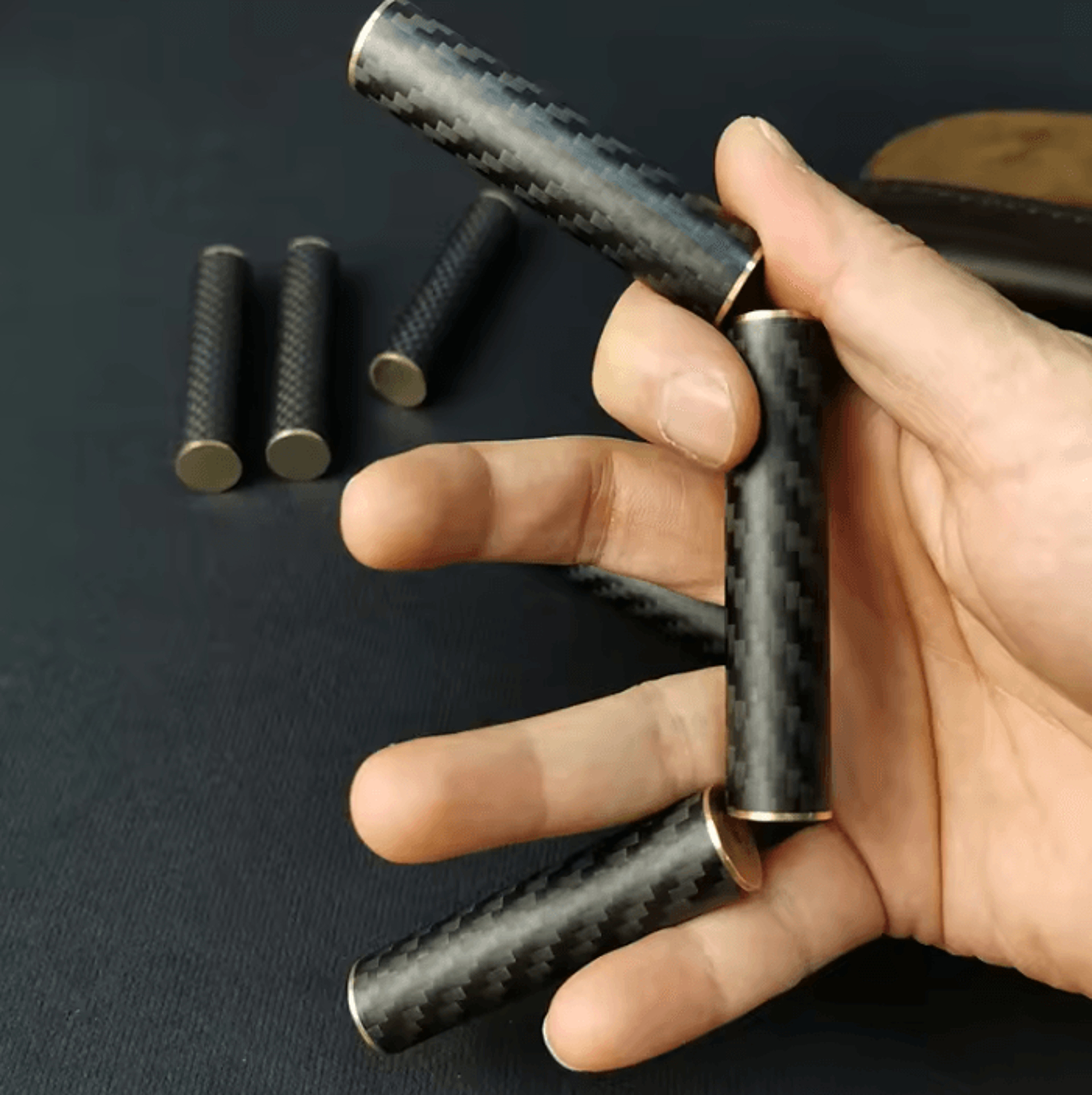 magnetic carbon fiber edc fidget spinner stick