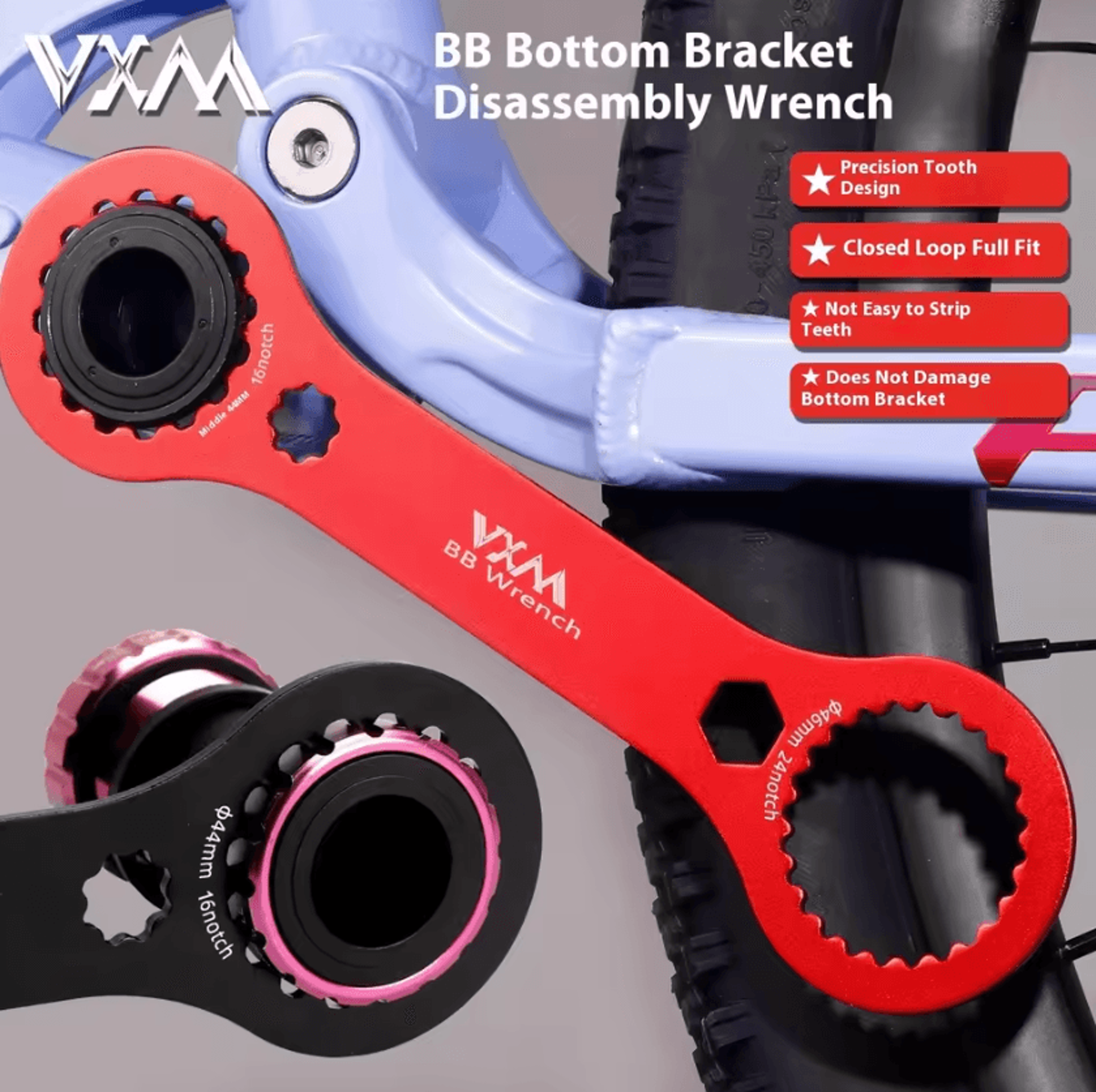 aluminum alloy bicycle bottom bracket wrench