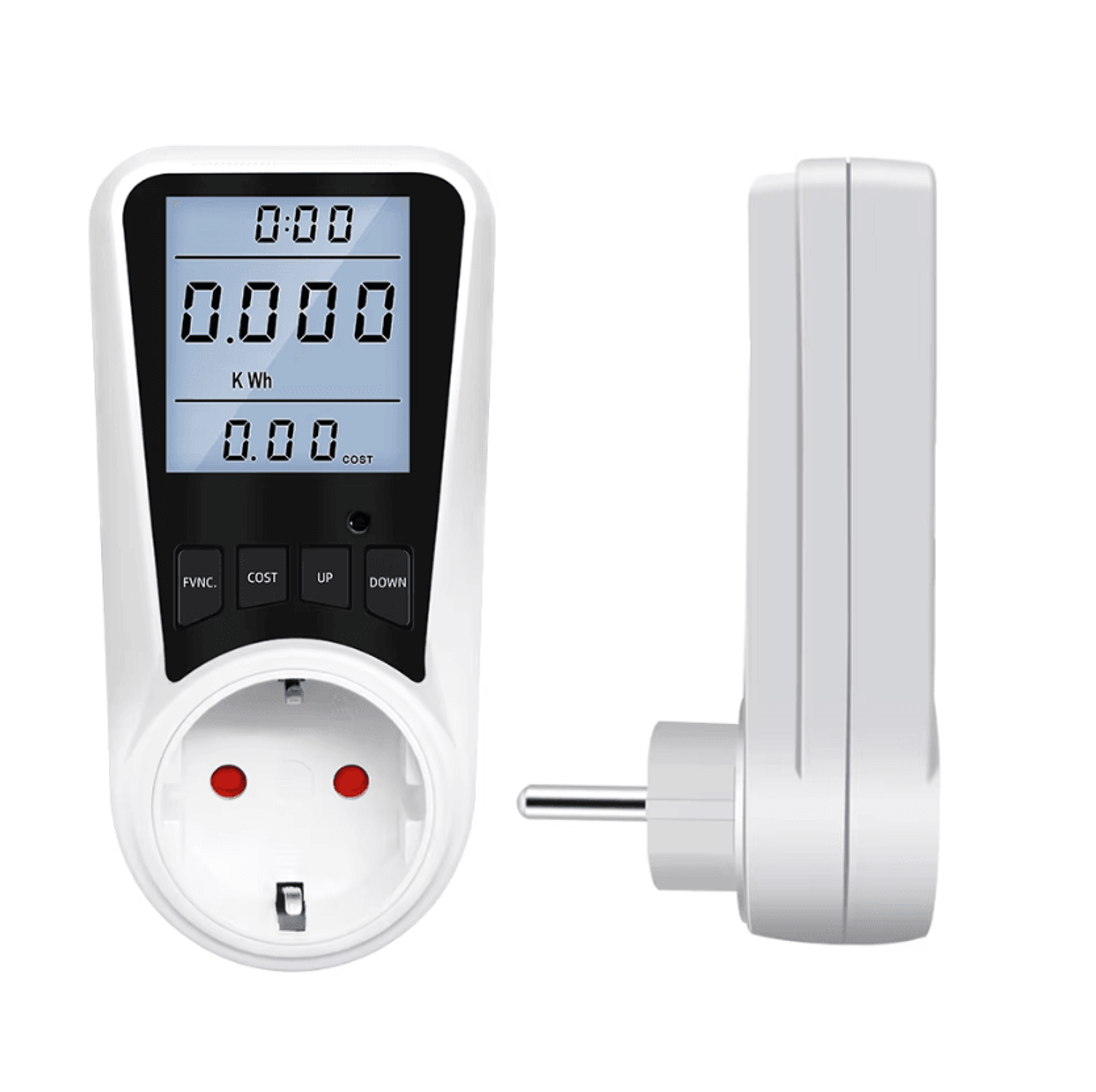 digital wattmeter socket electricity consumption meter
