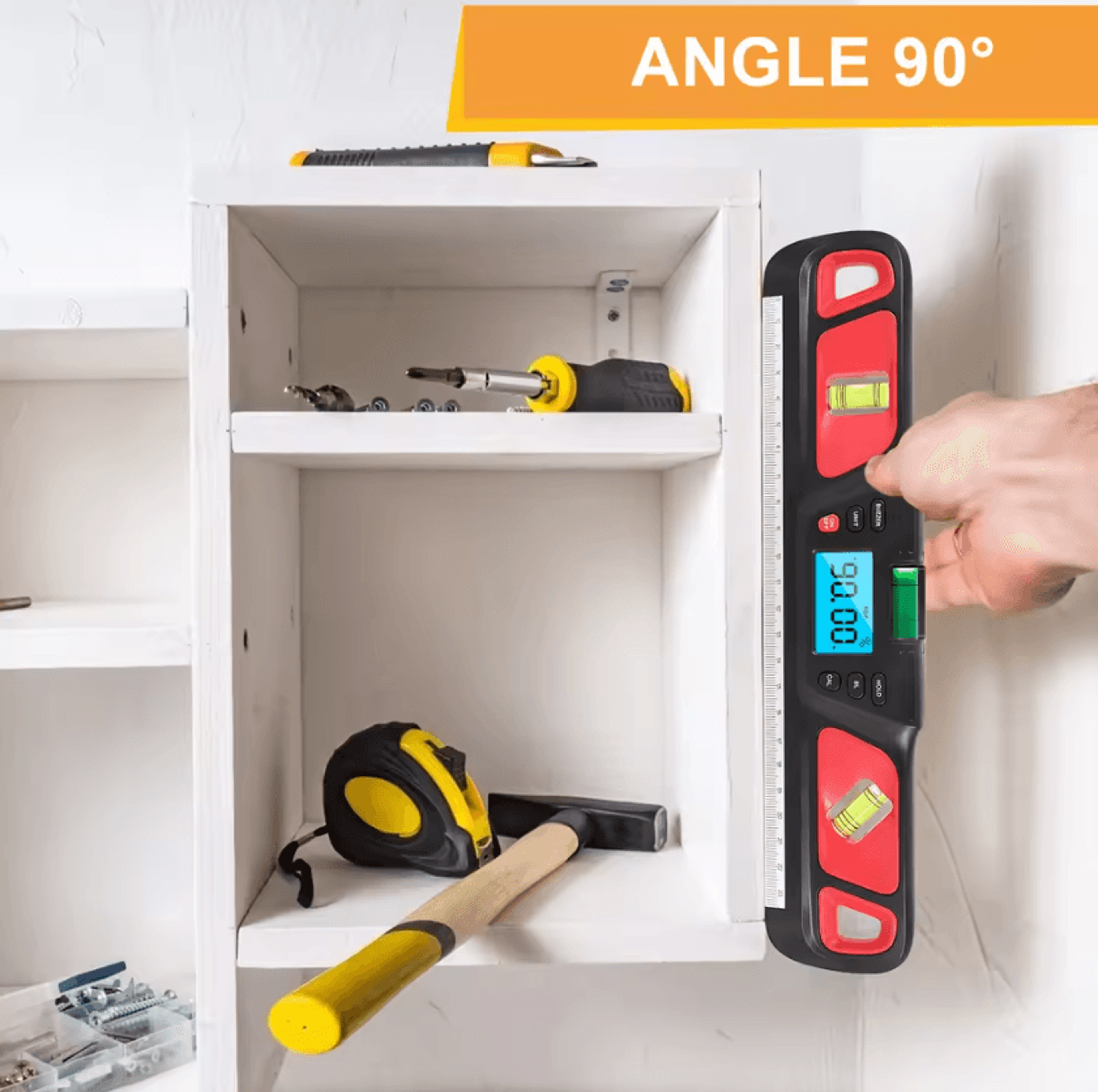 magnetic digital spirit level and inclinometer
