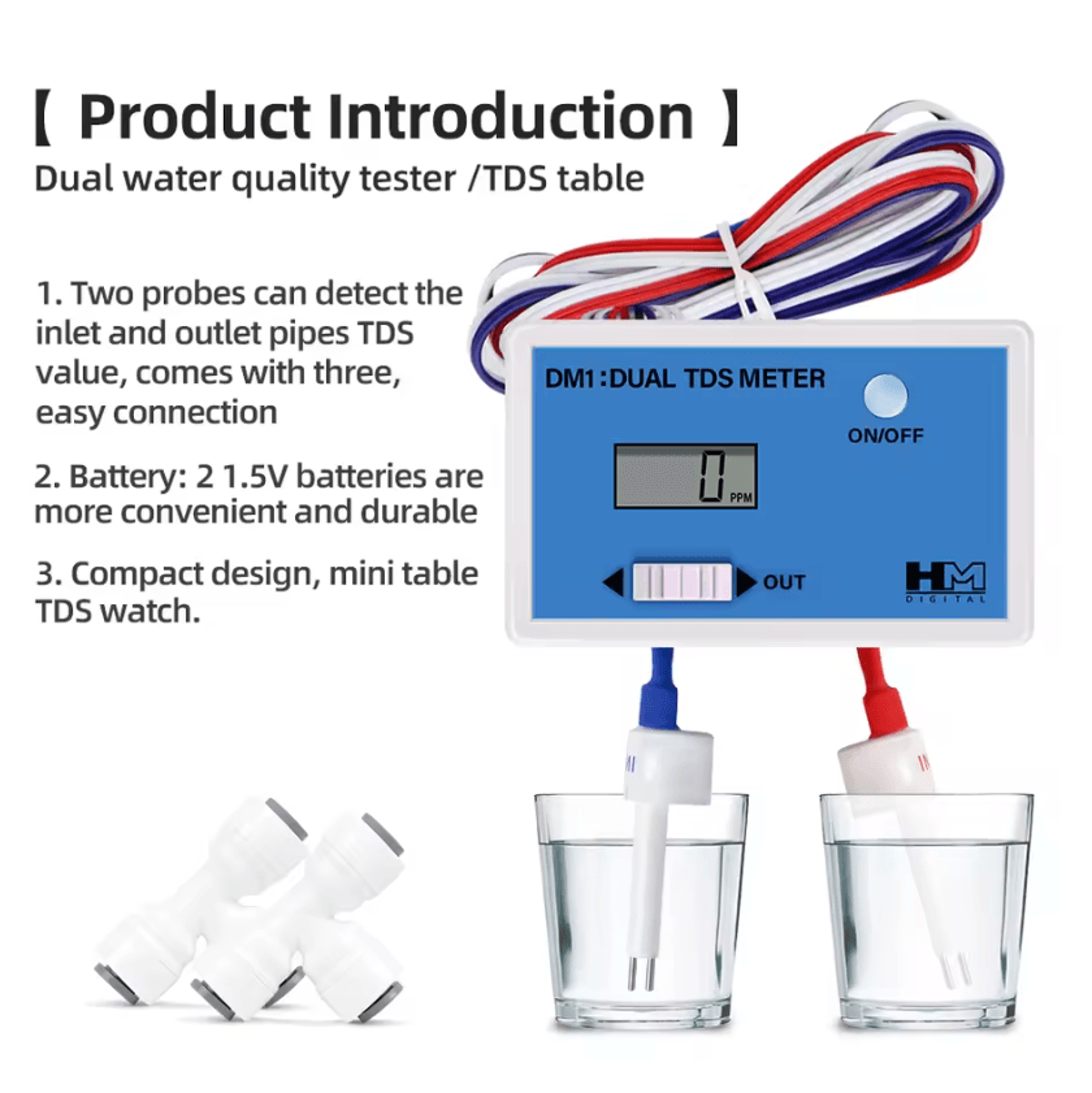 online digital ec tds water quality monitor