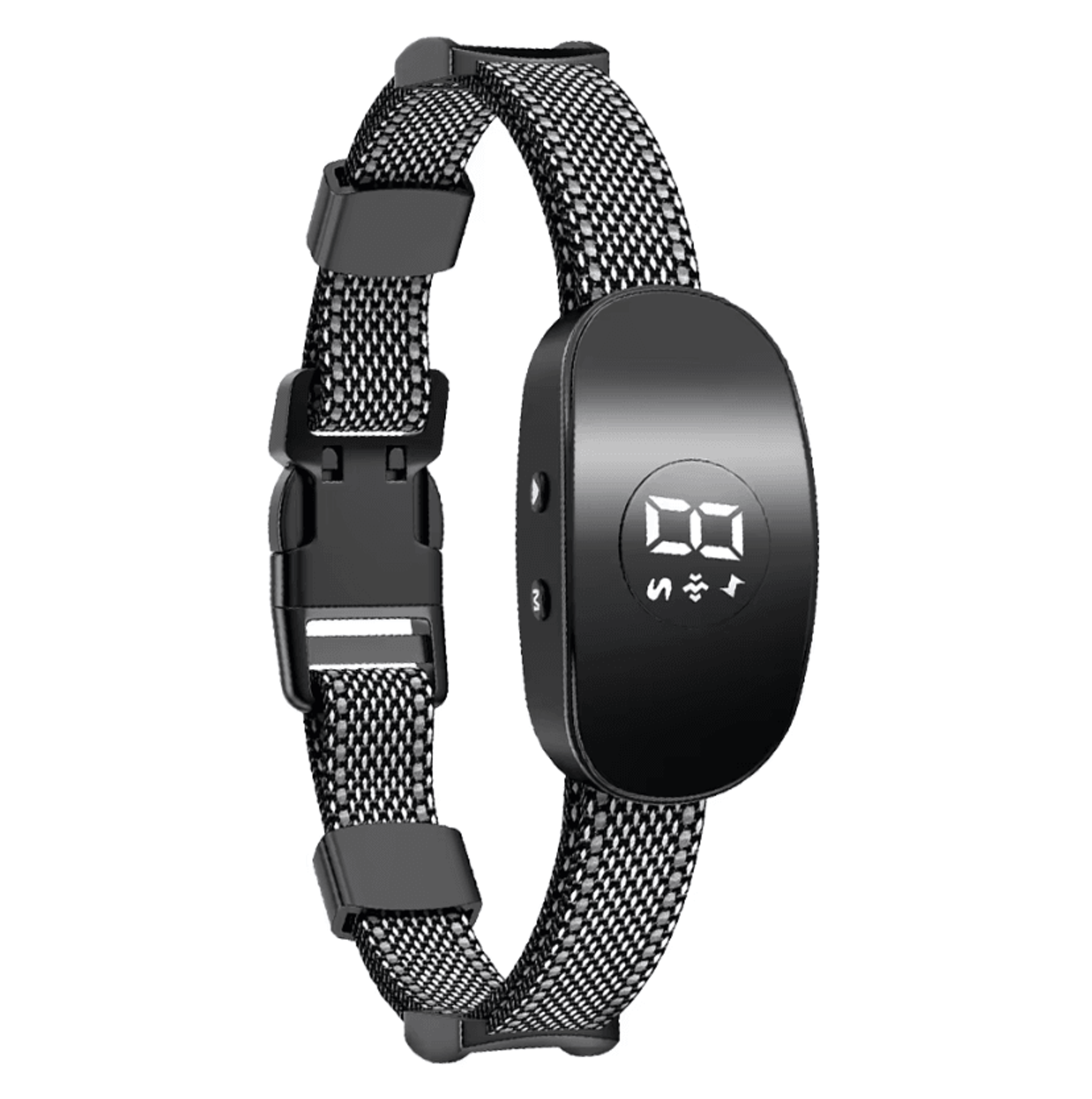 rechargeable automatic anti bark dog collar with beep vibration and static training