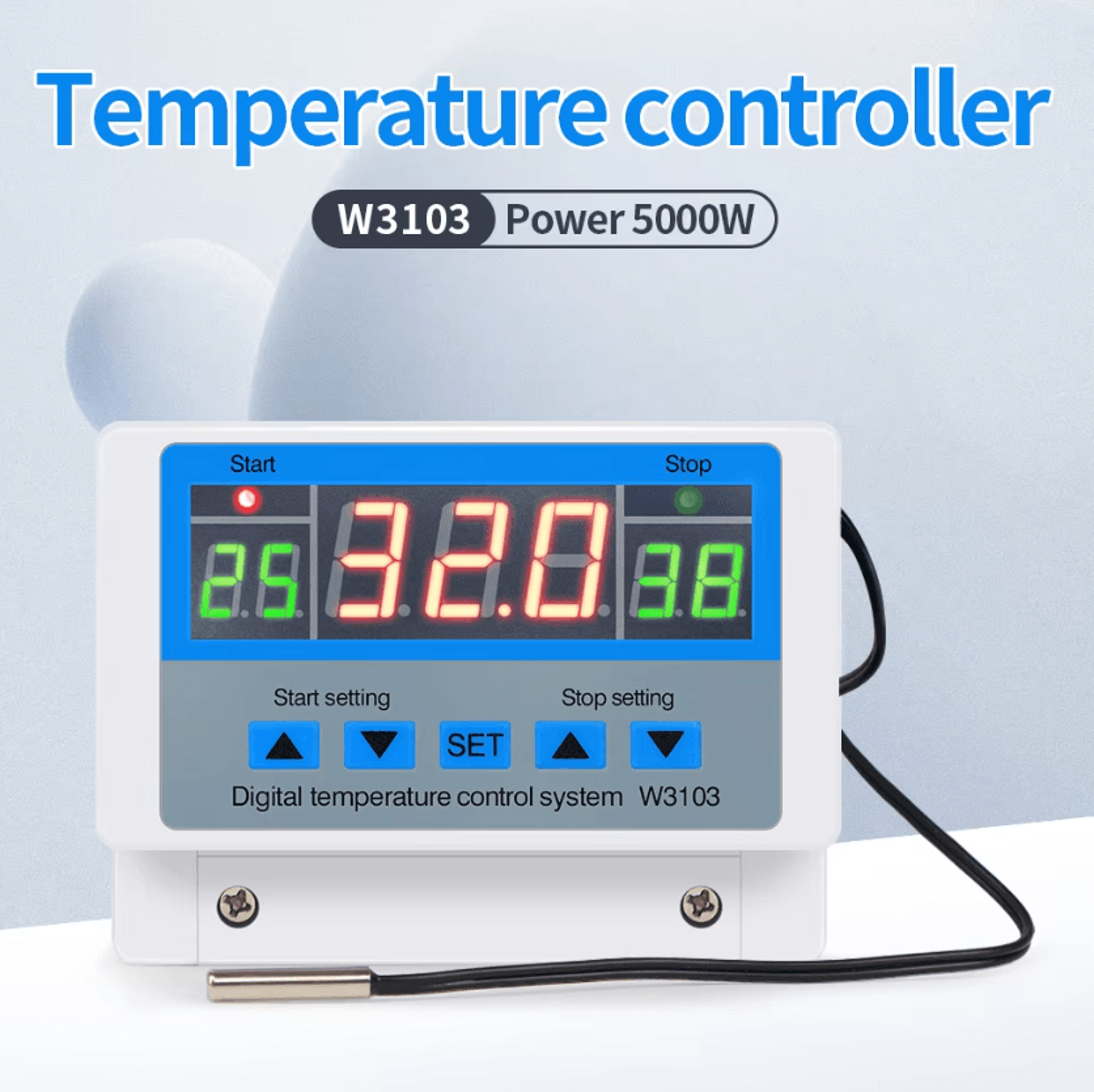 xh-w3103 5000w digital temperature controller ac220v