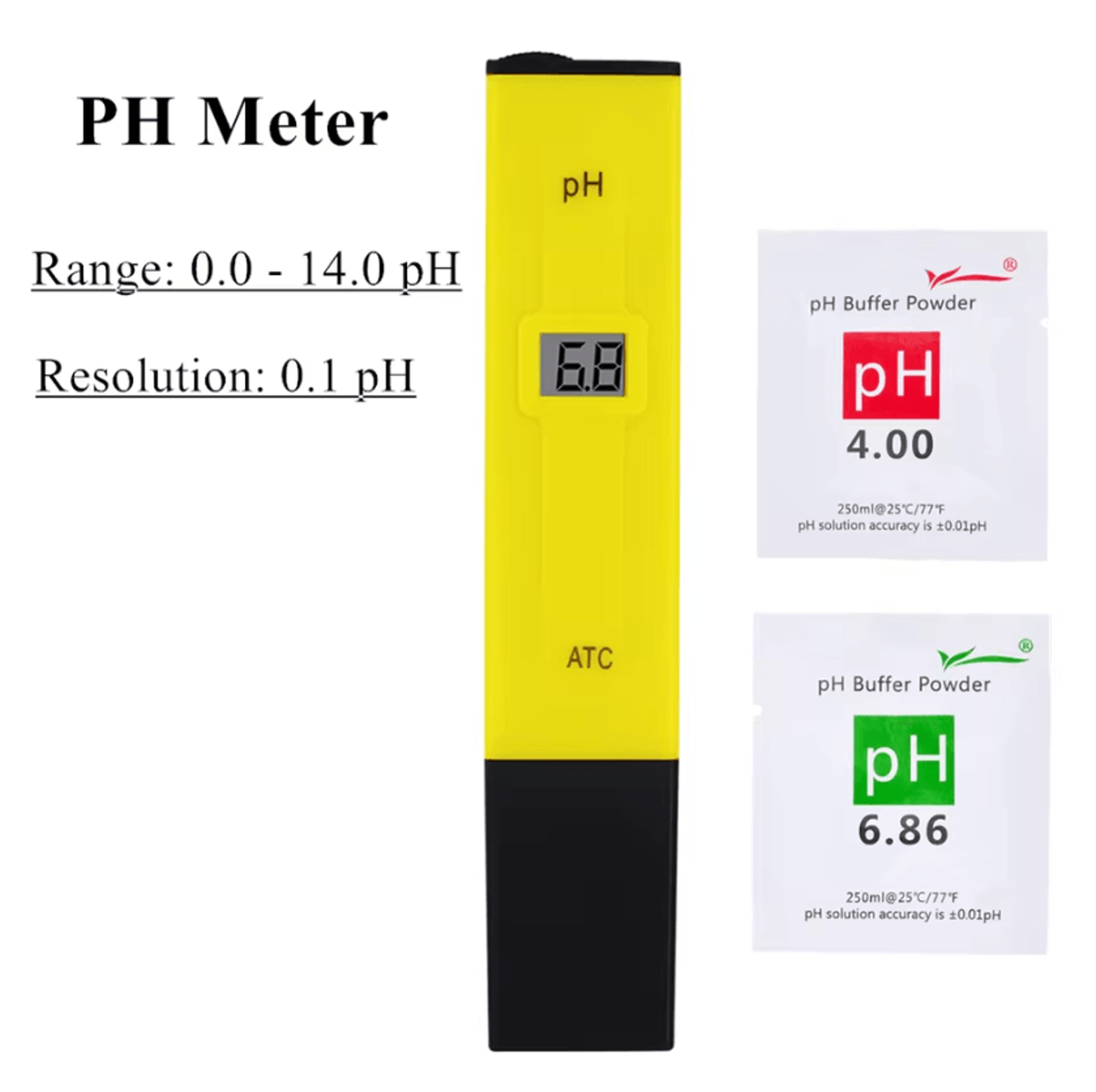portable digital ph meter pen 0-14 for water testing