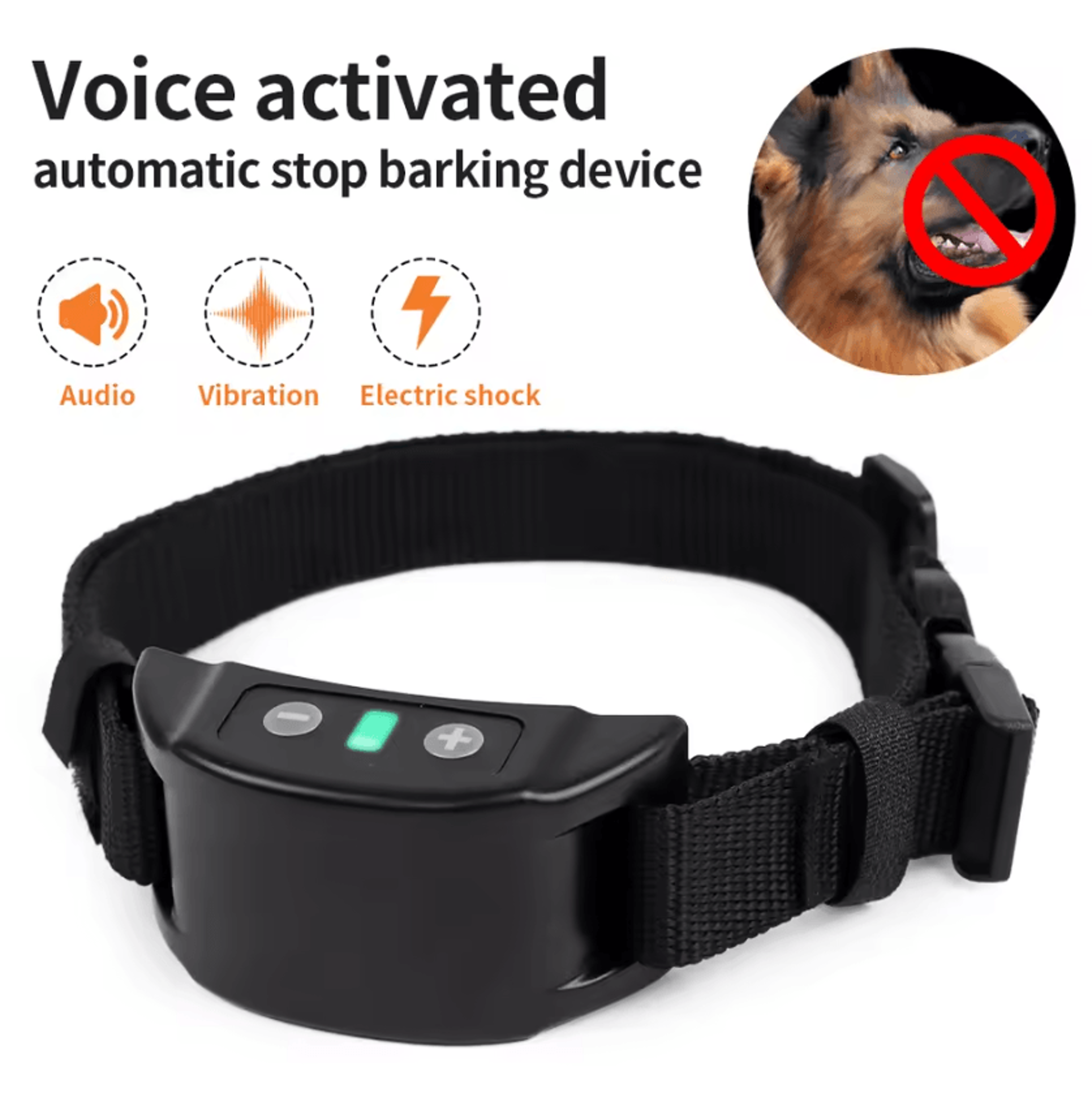 automatic ultrasonic anti bark dog training collar
