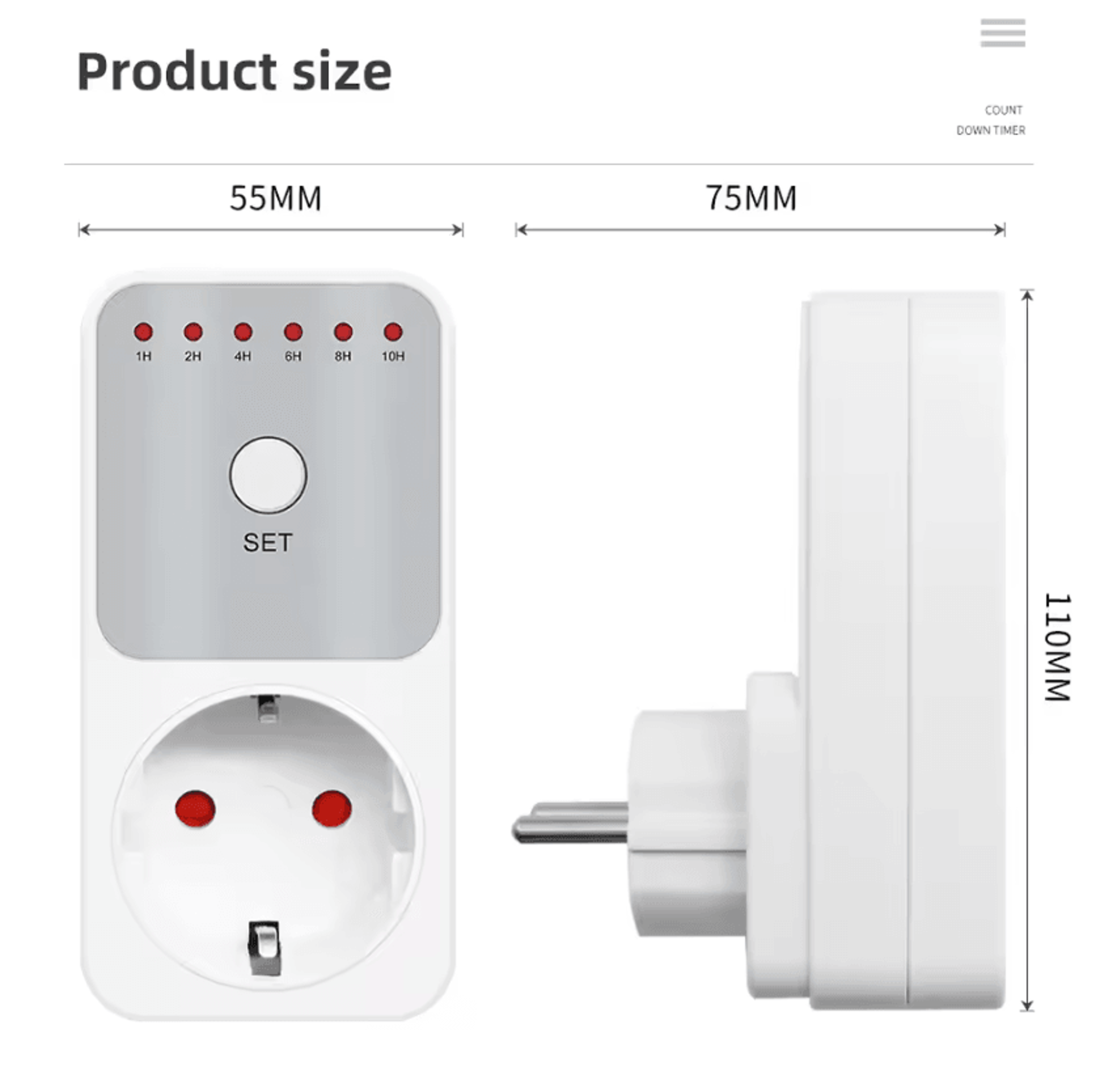 tm04 16a plug in countdown timer socket