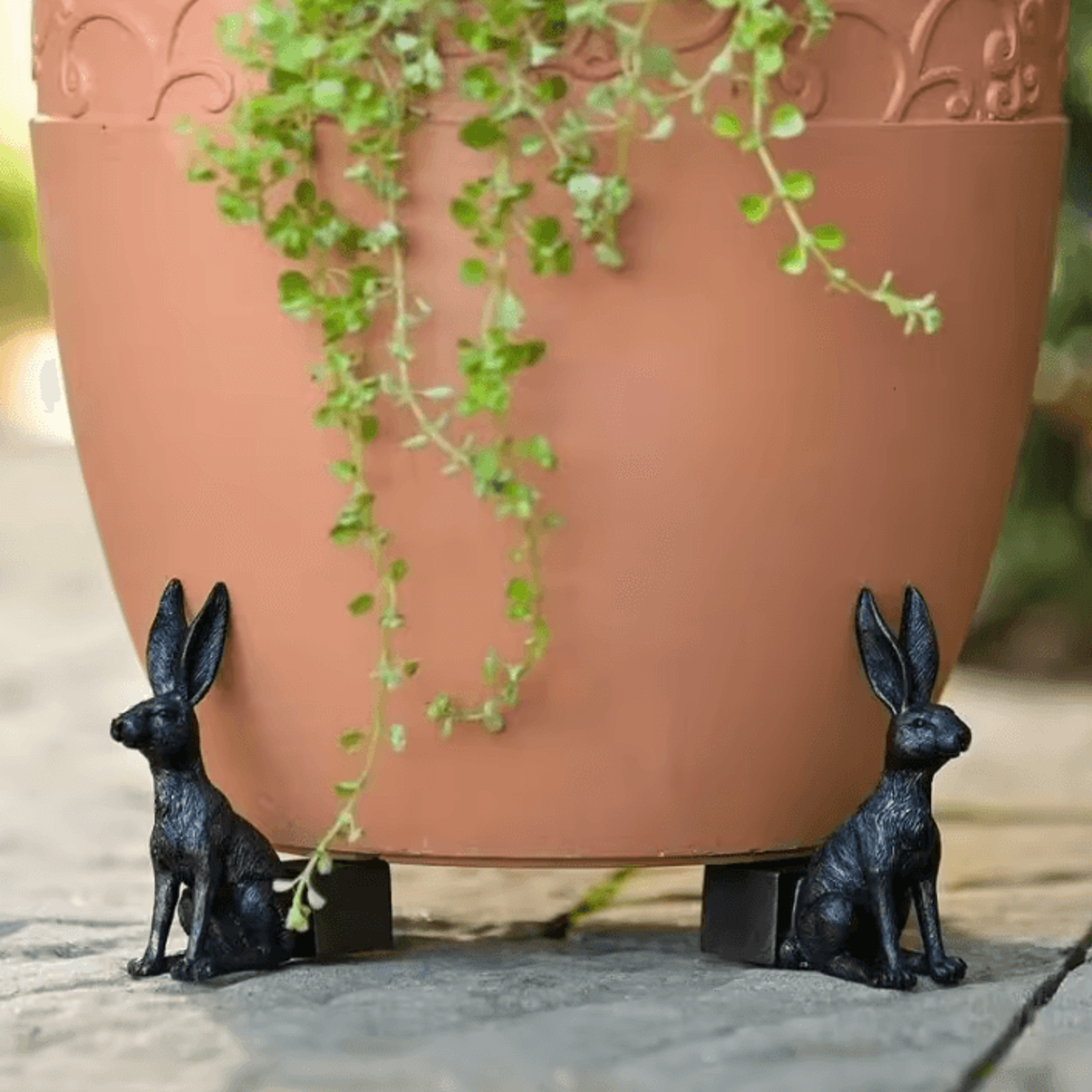 animal planter feet set of 3 decorative resin pot risers