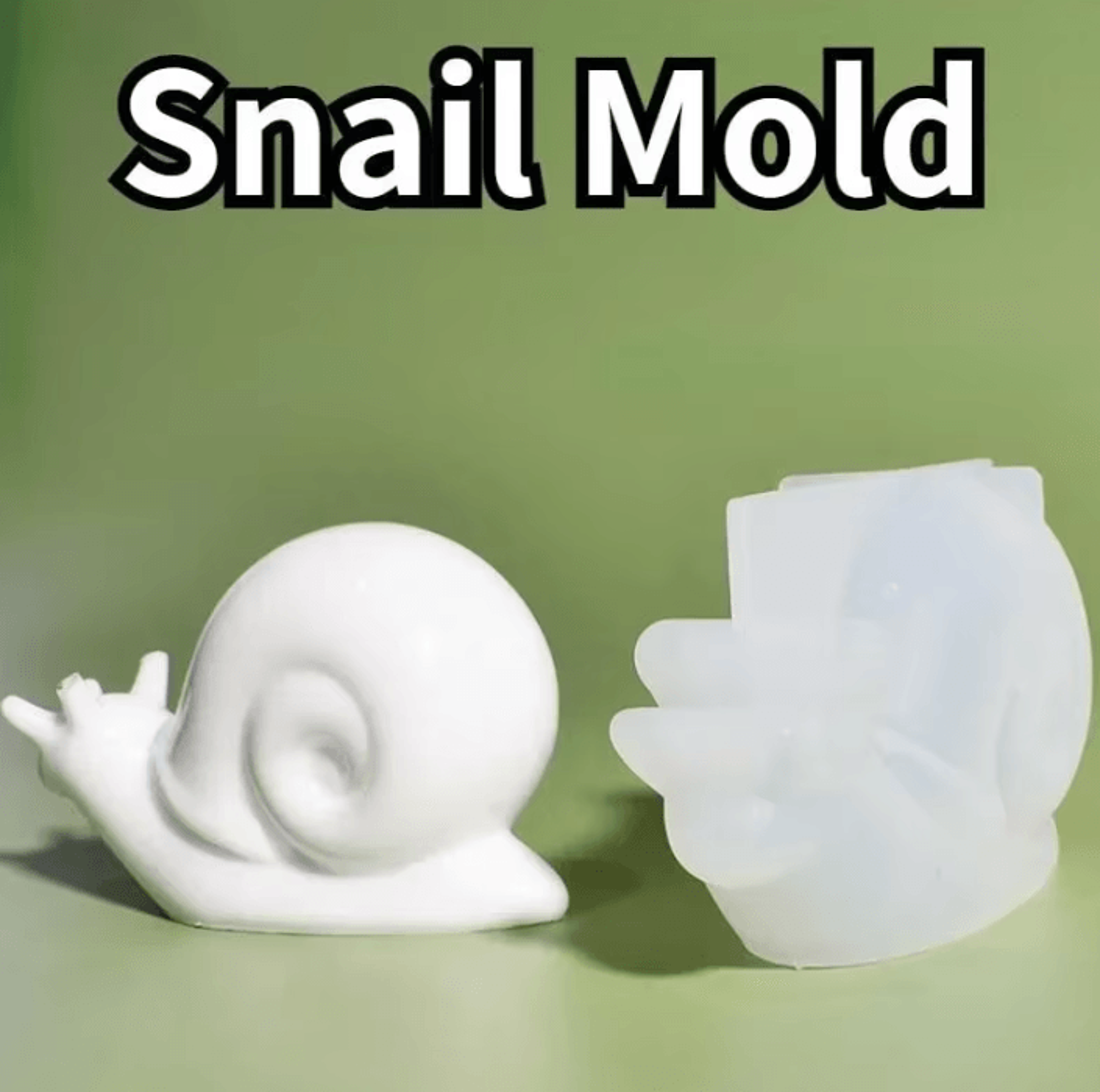 cute snail silicone resin mold for diy crafts and home decor