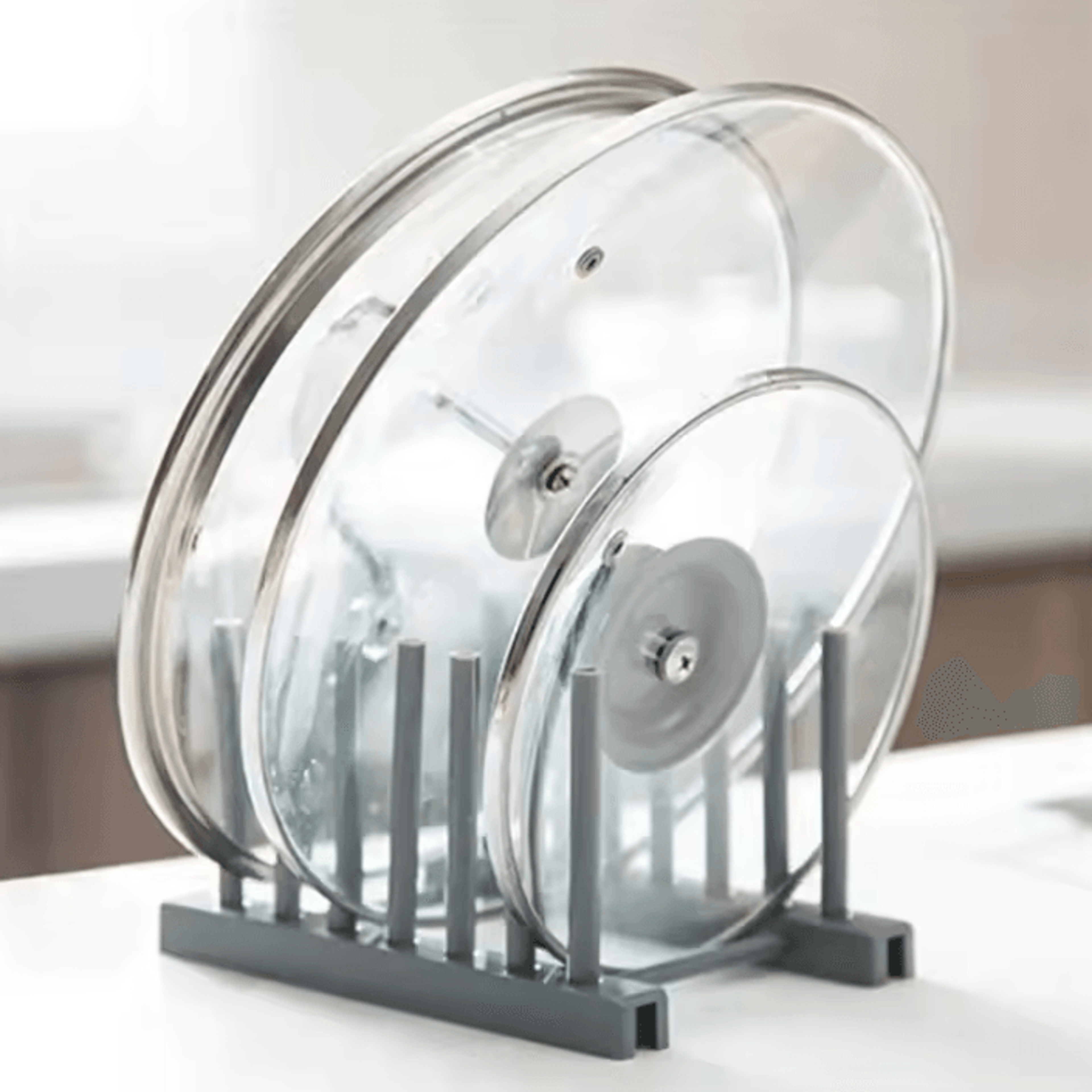 removable kitchen dish rack for plates and pot lids